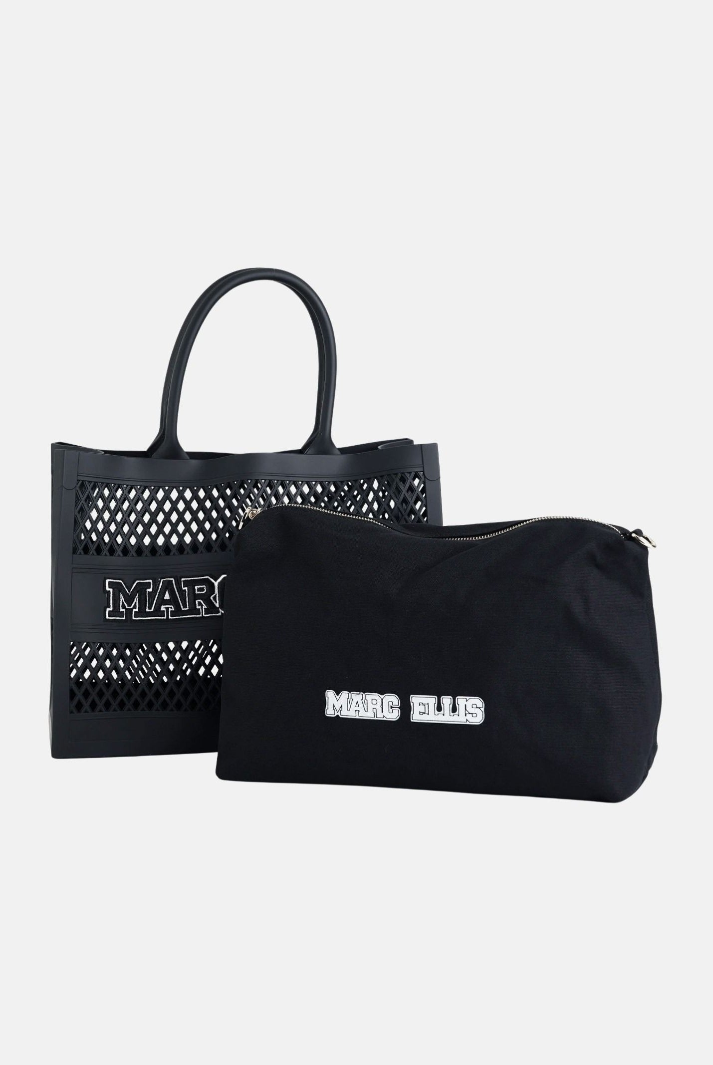 MARC ELLIS Shopper FLAT-SPONGE-M nera da donna FLAT-SPONGE-M BLLIGO MARC ELLIS