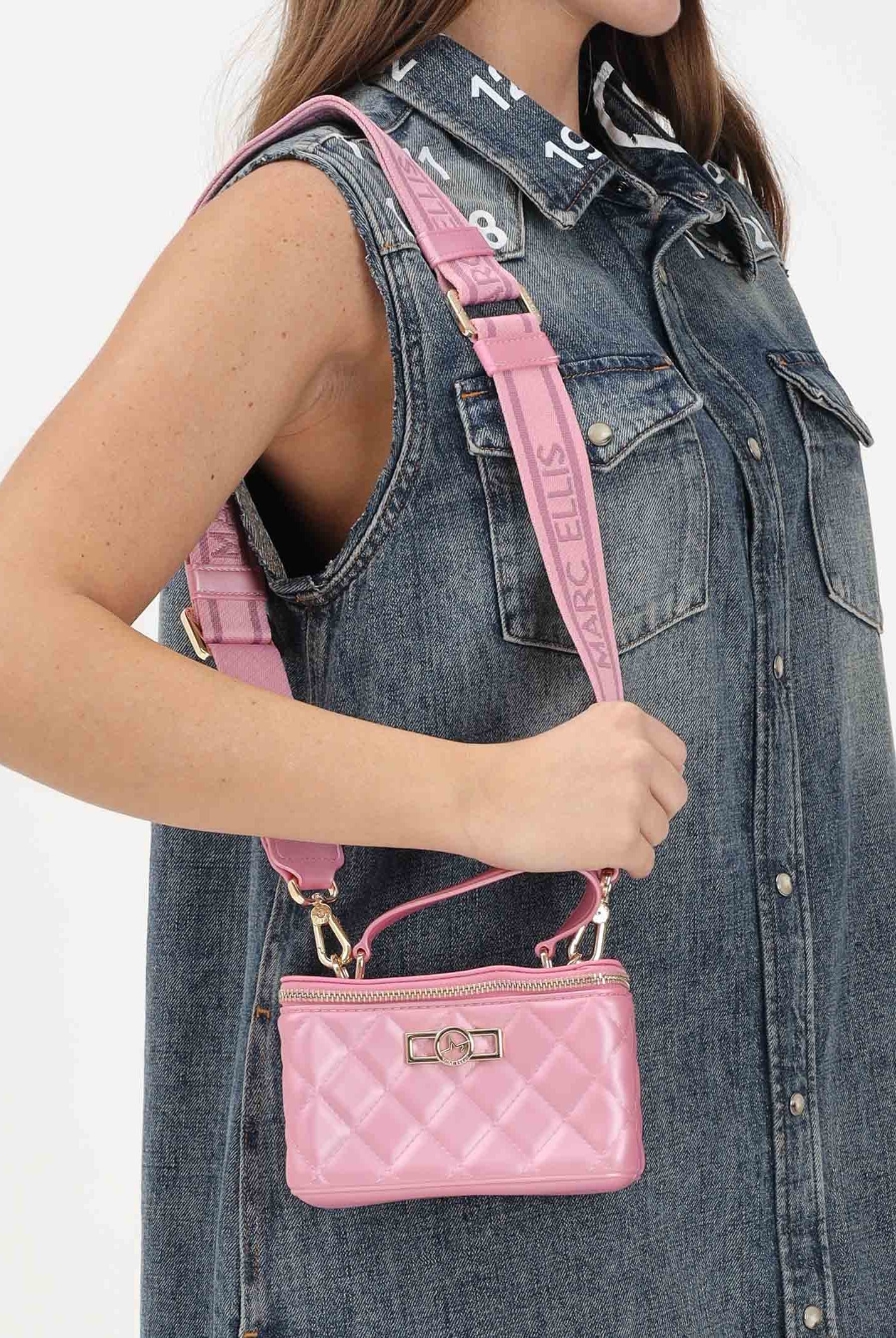 MARC ELLIS Borsa a mano Flat Sun Kiss rosa da donna FLAT-SUNKISS CAROLIGO MARC ELLIS