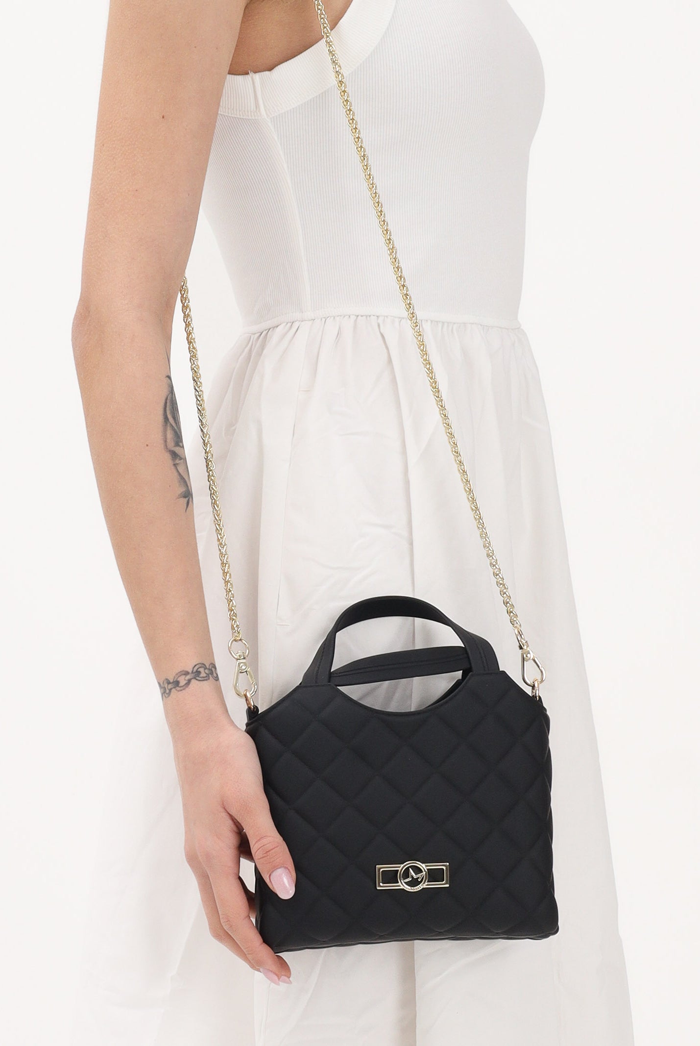 MARC ELLIS Borsa a mano Flat Teen nera da donna FLAT-TEEN BLLIGO MARC ELLIS