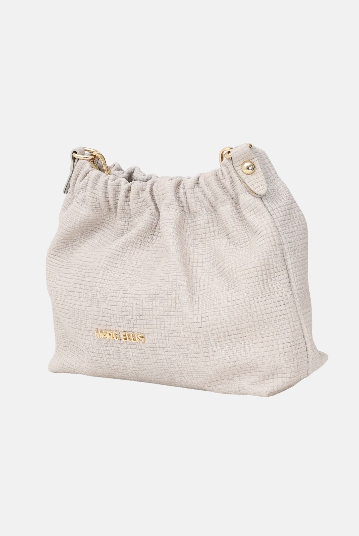 MARC ELLIS Borsa a tracolla Helena Suede panna da donna HELENA-SUEDE-RF OFBLGO MARC ELLIS