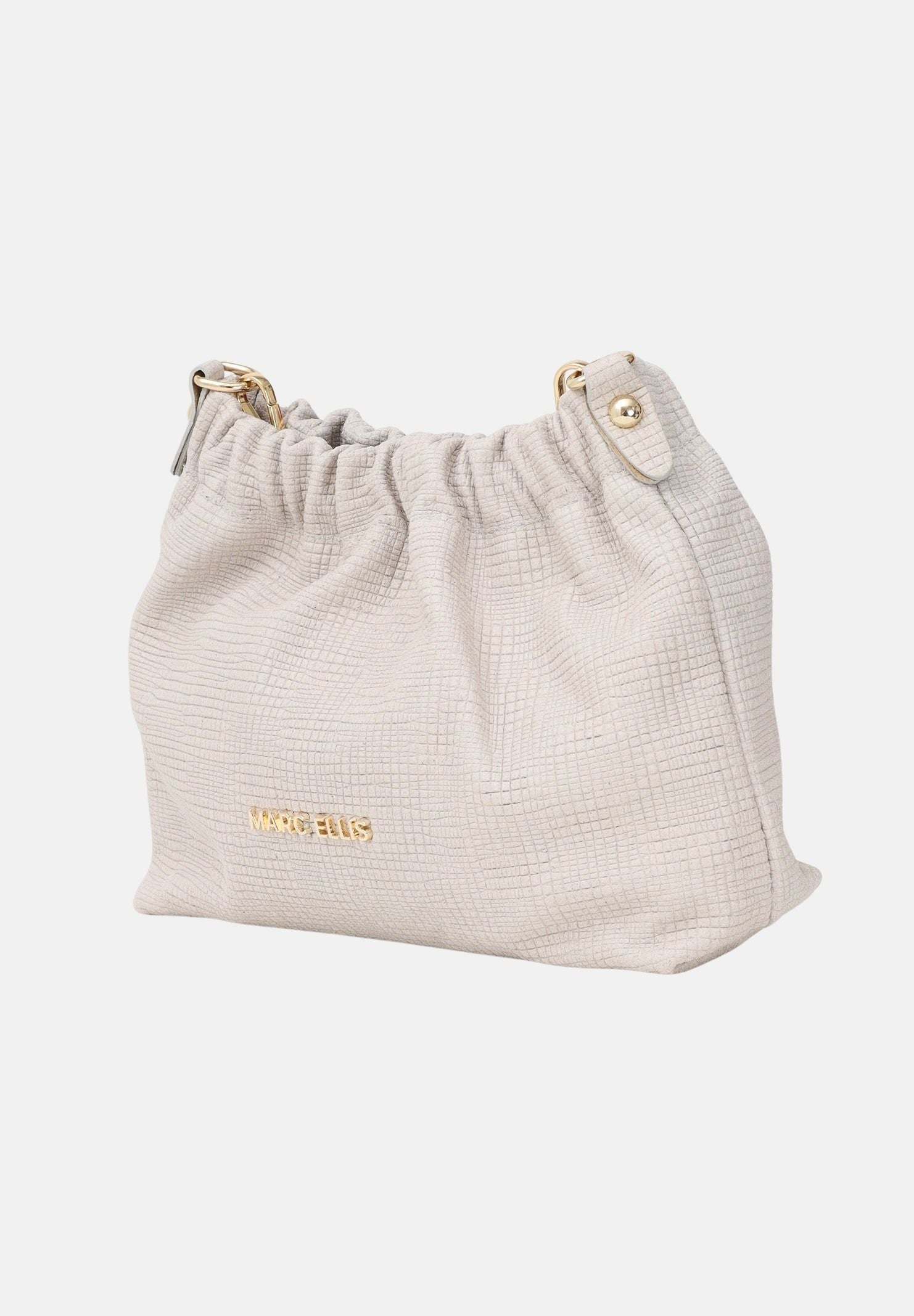 MARC ELLIS Borsa a tracolla Helena Suede panna da donna HELENA-SUEDE-RF OFBLGO MARC ELLIS