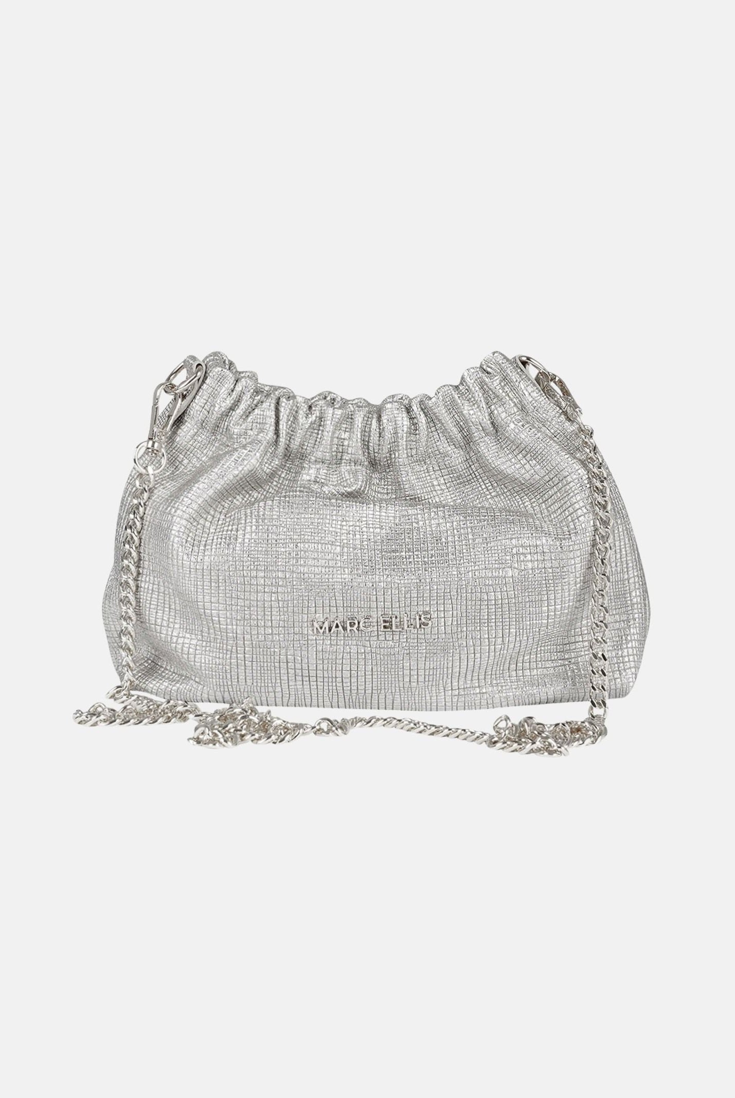 MARC ELLIS Borsa a tracolla Helena Suede argento da donna HELENA-SUEDE-RF SI MARC ELLIS