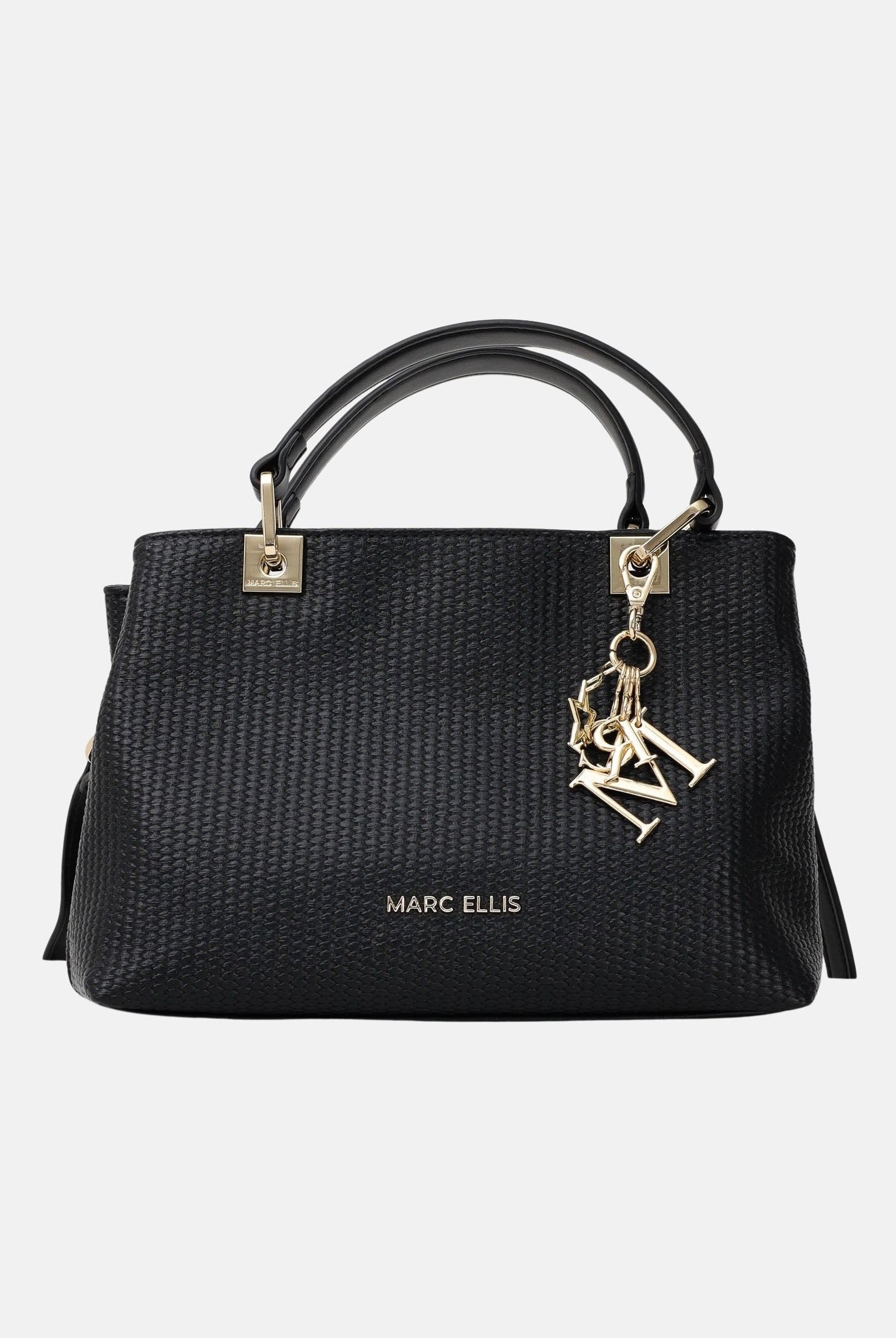 MARC ELLIS Borsa a mano Krissy M Straw nera da donna KRISSY-M-STRAW BL MARC ELLIS