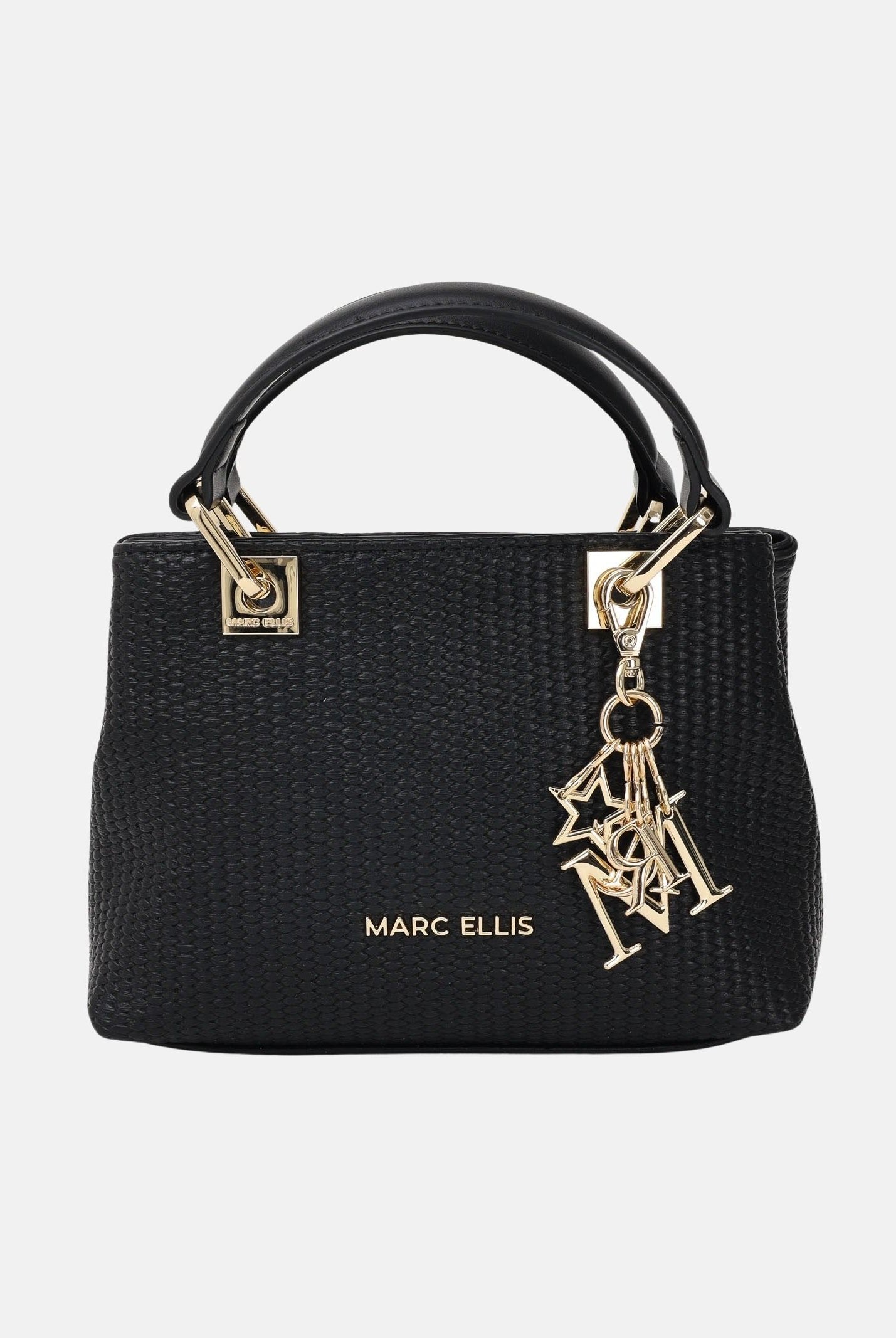 MARC ELLIS Borsa a mano Krissy S Straw nera da donna KRISSY-S-STRAW BL MARC ELLIS