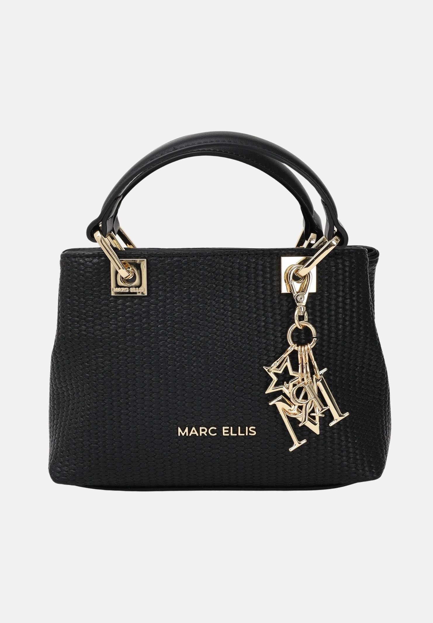 MARC ELLIS Borsa a mano Krissy S Straw nera da donna KRISSY-S-STRAW BL MARC ELLIS