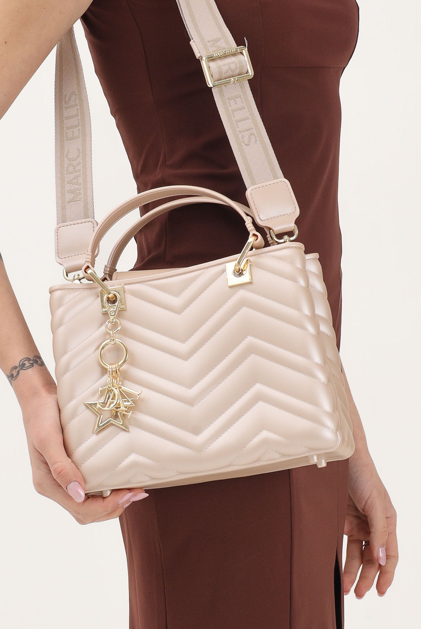 MARC ELLIS Borsa a mano Krissy Wave M rosa cipria da donna KRISSY-WAVE-M LITALIGO MARC ELLIS
