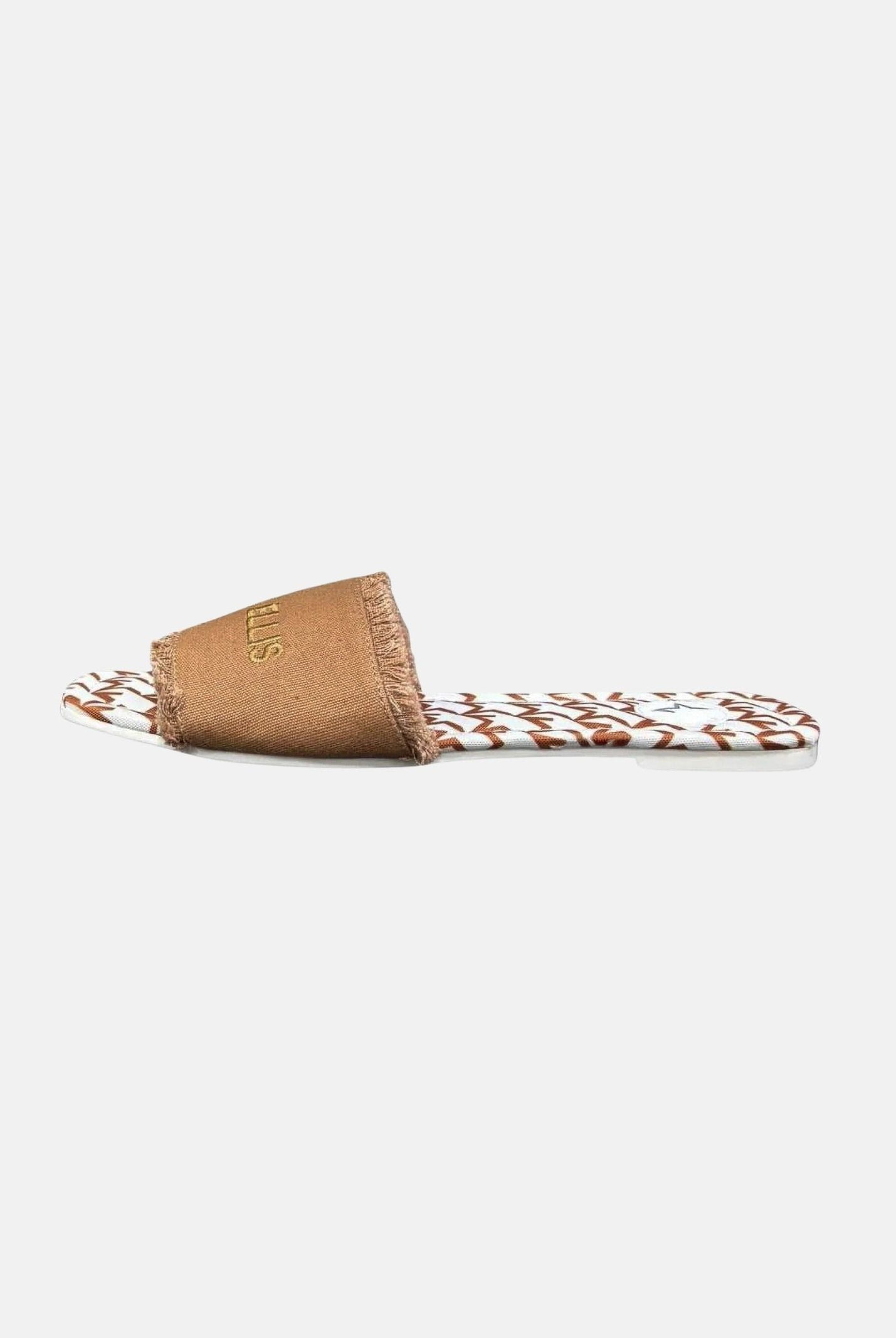 MARC ELLIS Ciabatte bianche e cuoio da donna con logo ME261C100 BRW MARC ELLIS