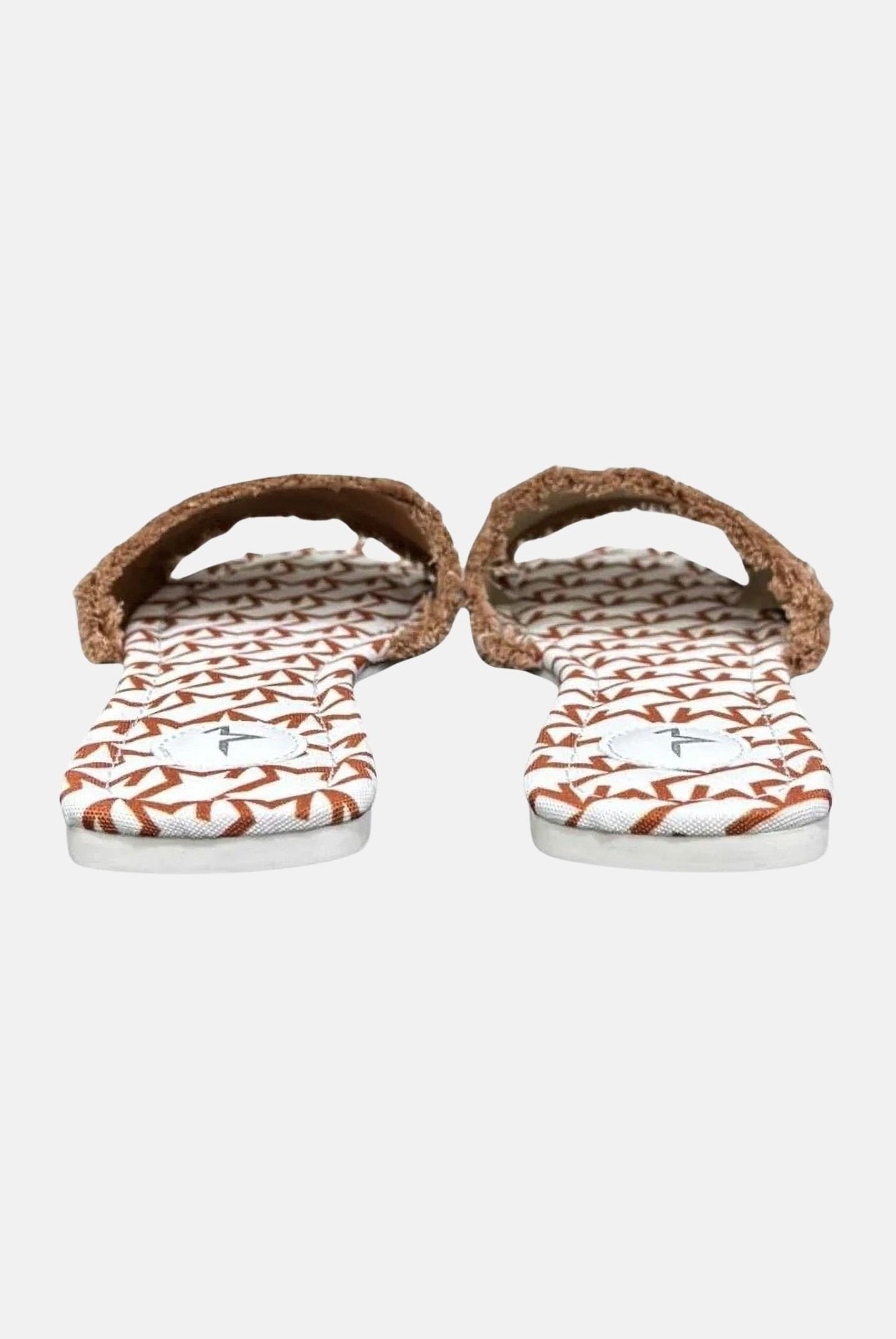 MARC ELLIS Ciabatte bianche e cuoio da donna con logo ME261C100 BRW MARC ELLIS