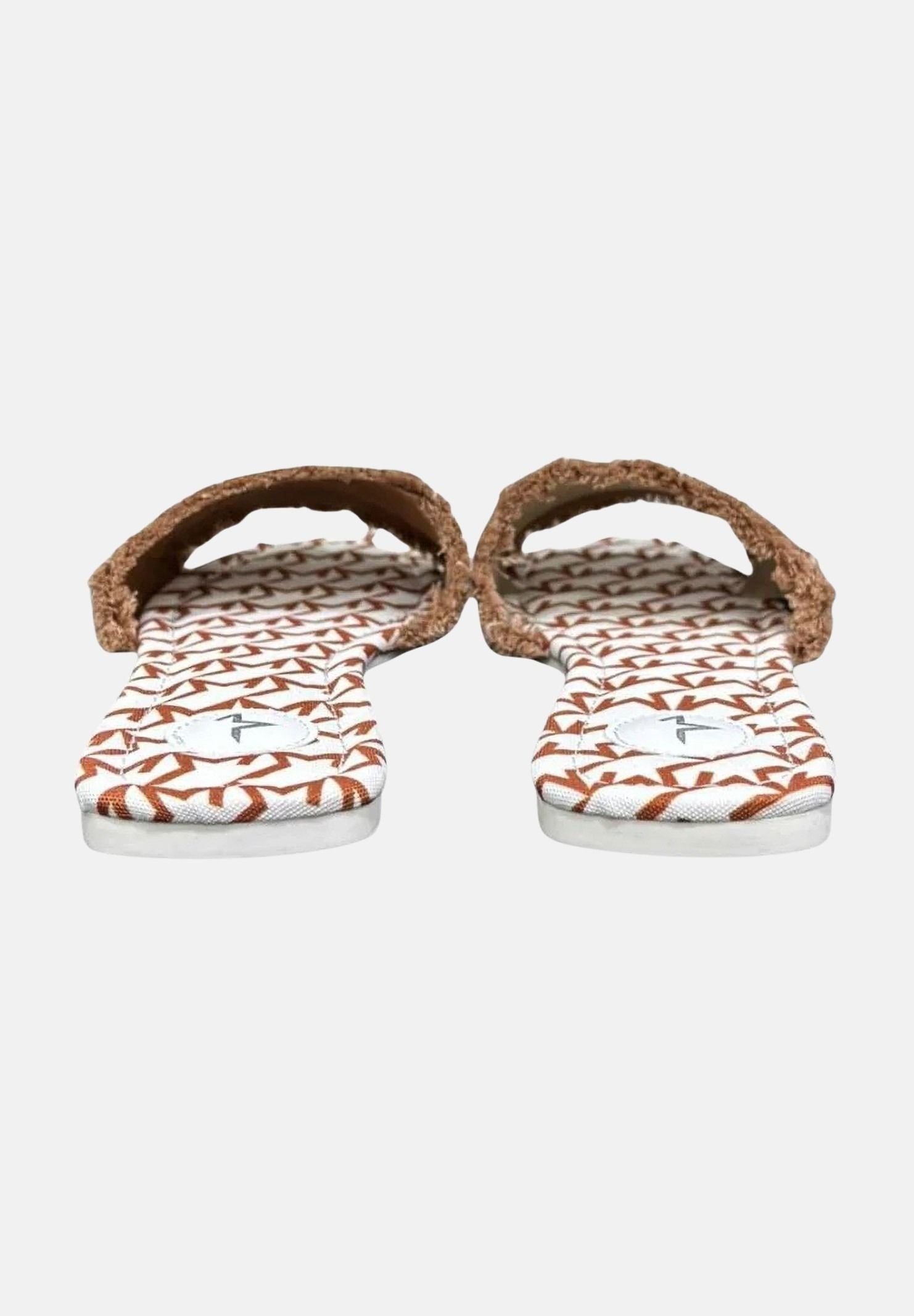 MARC ELLIS Ciabatte bianche e cuoio da donna con logo ME261C100 BRW MARC ELLIS