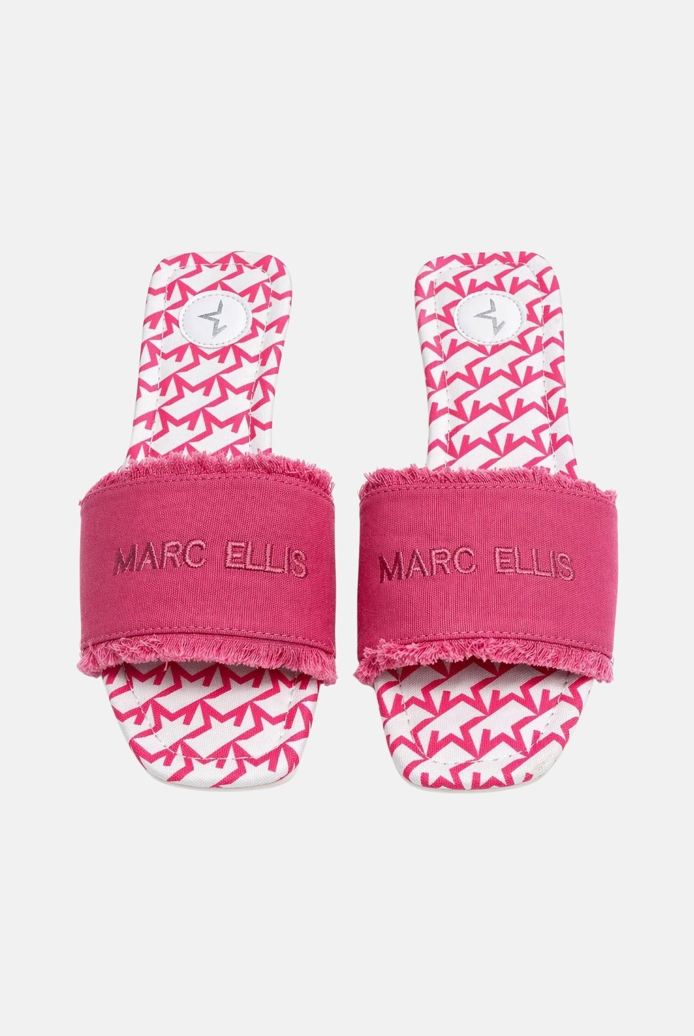 MARC ELLIS Ciabatte bianche e fucsia da donna con logo ME261C100 PXX MARC ELLIS