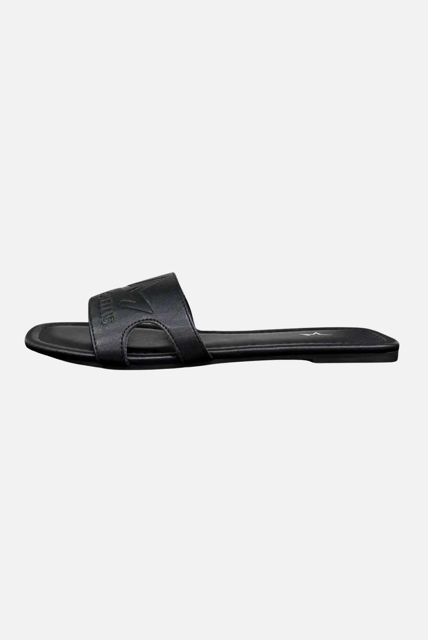 MARC ELLIS Ciabatte flat nere da donna con logo ME261C150 BX1 MARC ELLIS