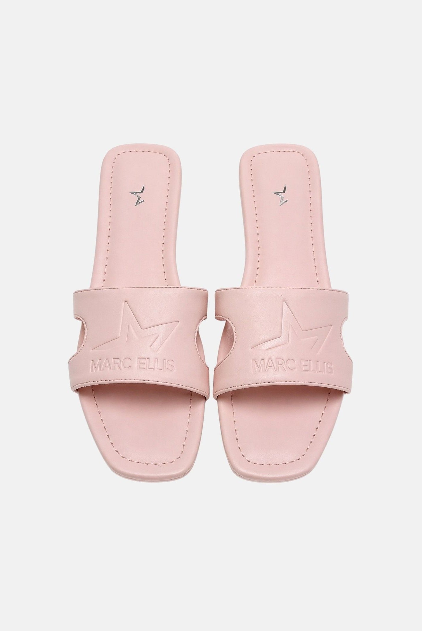 MARC ELLIS Ciabatte flat rosa da donna con logo ME261C150 LP3 MARC ELLIS