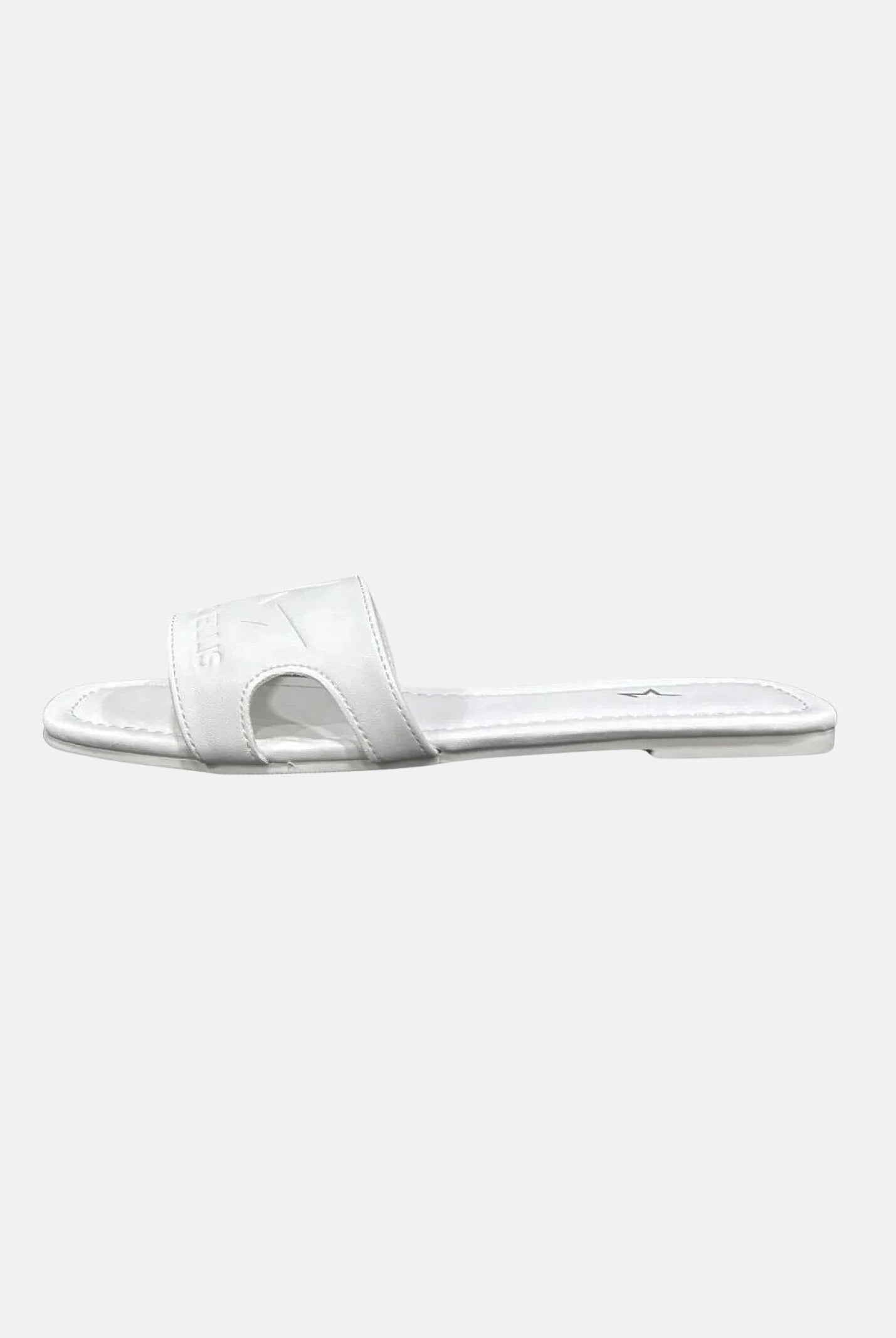 MARC ELLIS Ciabatte flat bianche da donna con logo ME261C150 WXX MARC ELLIS