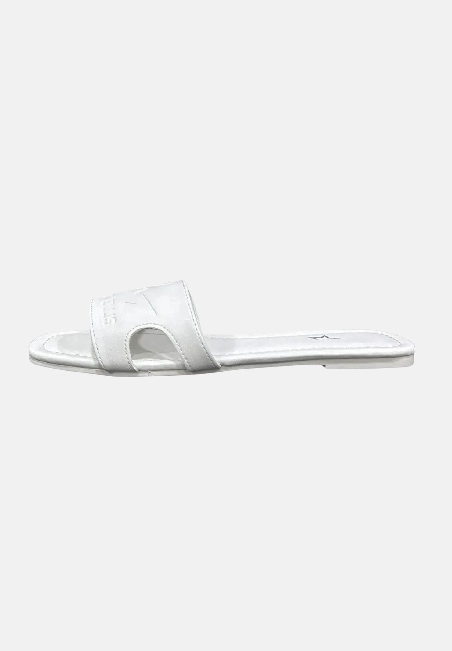 MARC ELLIS Ciabatte flat bianche da donna con logo ME261C150 WXX MARC ELLIS
