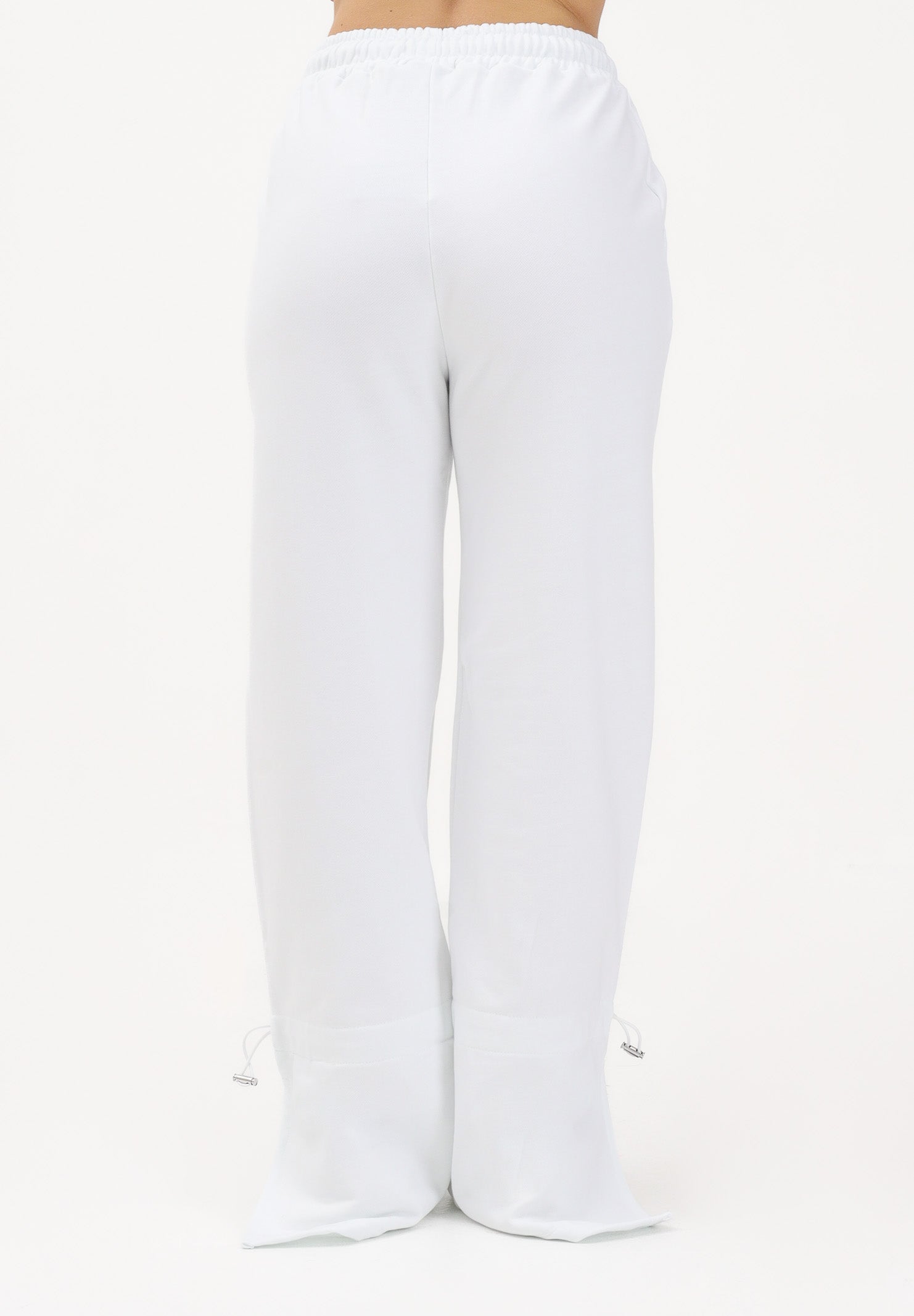 MARCELO BURLON COUNTY OF MILAN Pantalone sportivo bianco da donna 26ECM30145 BI MARCELO BURLON COUNTY OF MILAN
