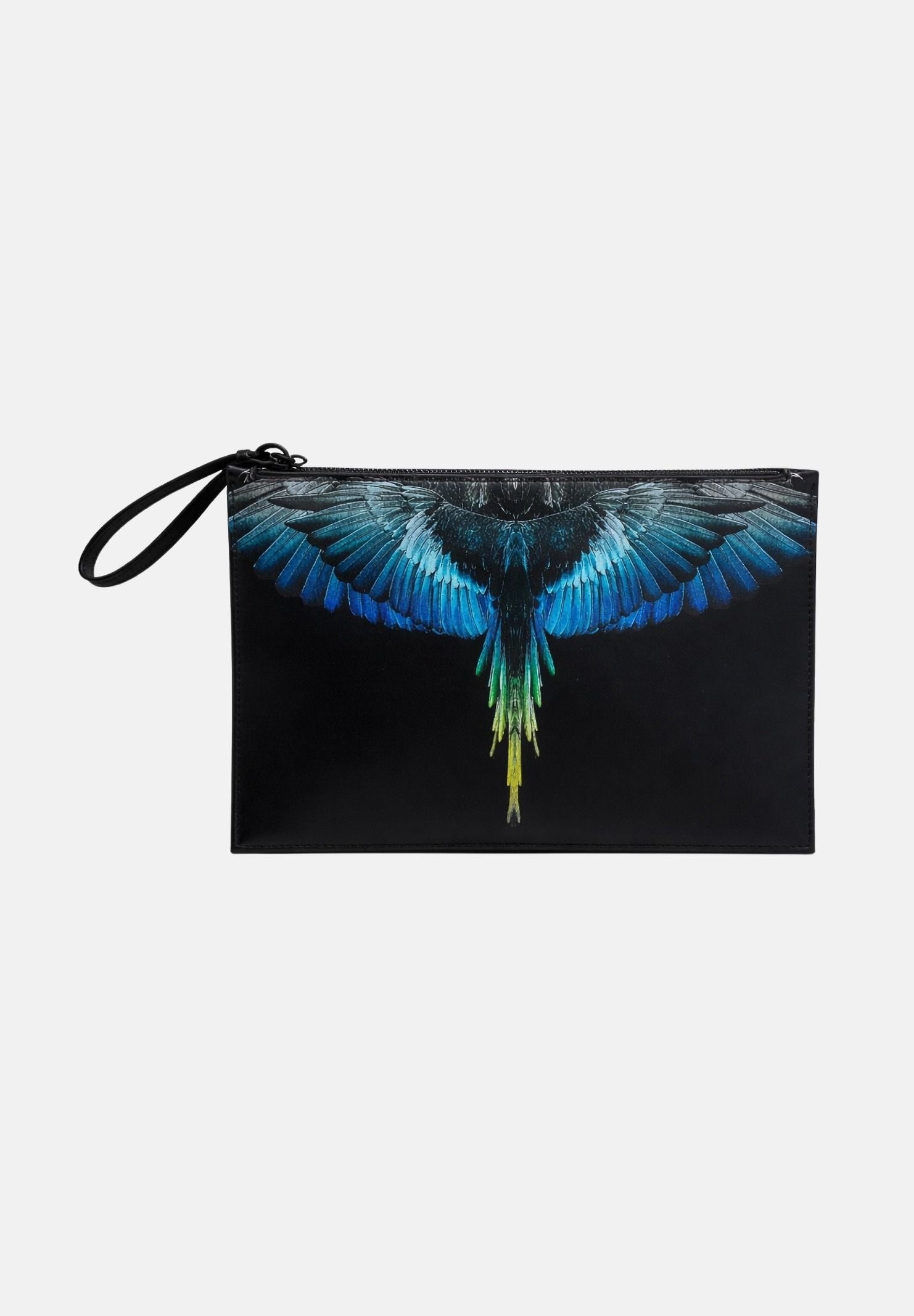 MARCELO BURLON COUNTY OF MILAN Pochette nera per uomo e donna con stampa ali COMAS2603350895 . MARCELO BURLON COUNTY OF MILAN