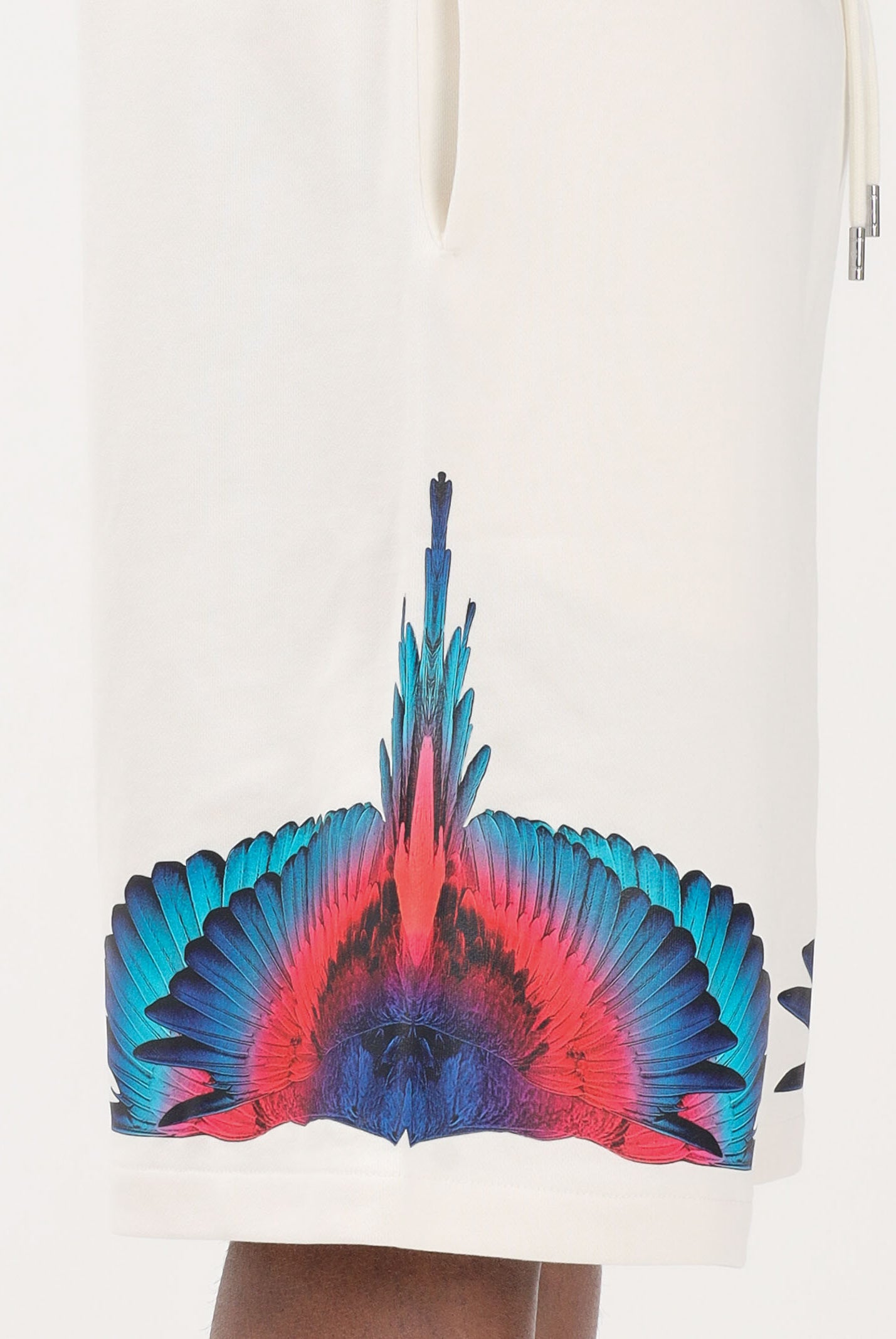 MARCELO BURLON COUNTY OF MILAN Shorts panna da uomo con stampa S6CMMABE027 412 MARCELO BURLON COUNTY OF MILAN
