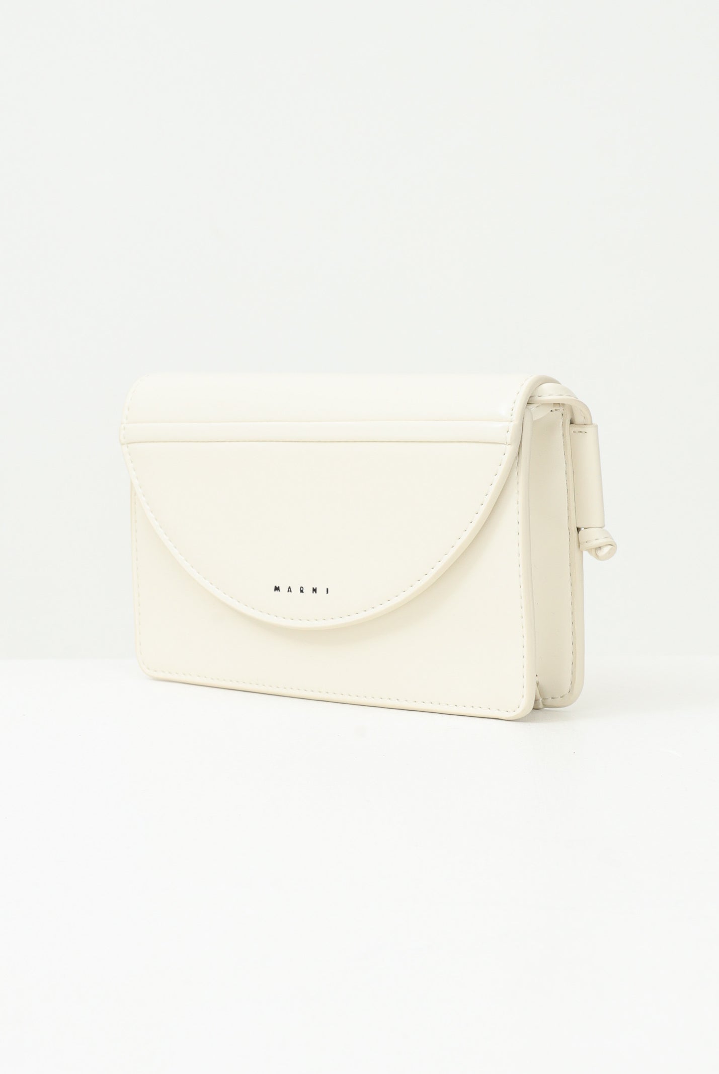 MARNI Borsa a tracolla panna da donna con logo M01256M00TK 0M221 MARNI
