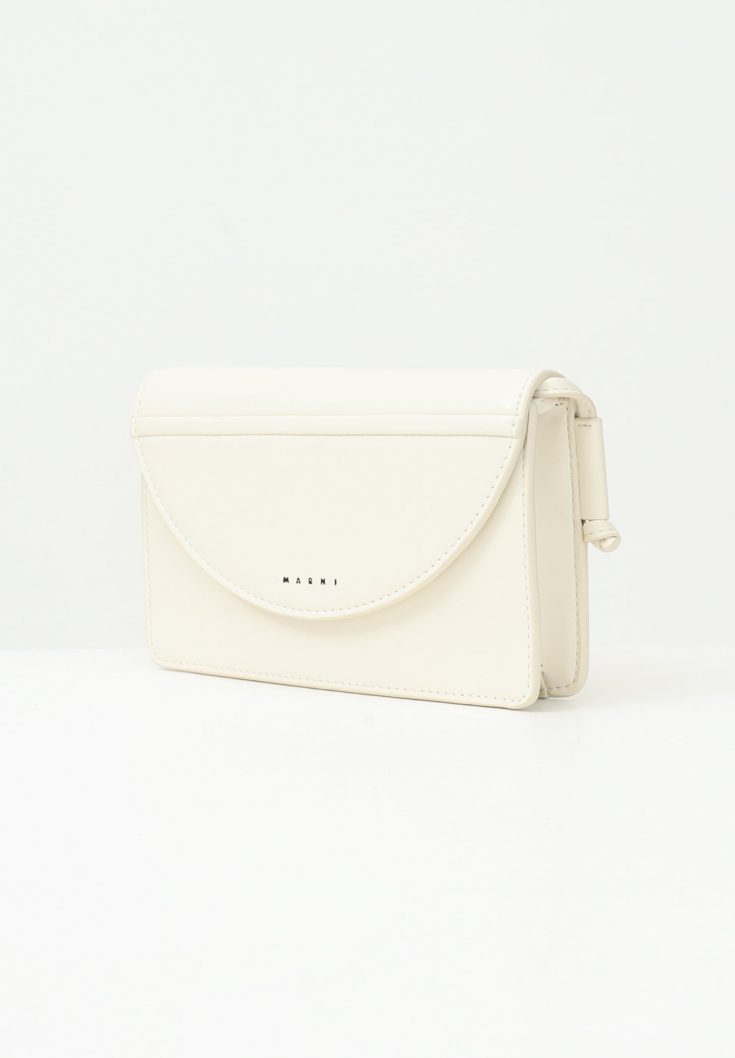 MARNI Borsa a tracolla panna da donna con logo M01256M00TK 0M221 MARNI