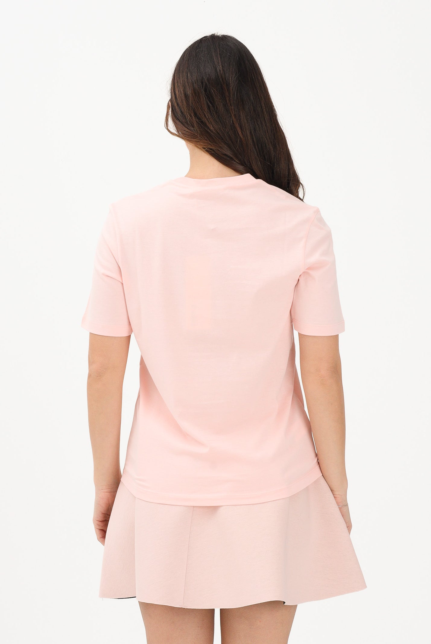 MARNI T-shirt a manica corta rosa per donna, ragazze e bambine con logo M01601M00RF 0M351 MARNI