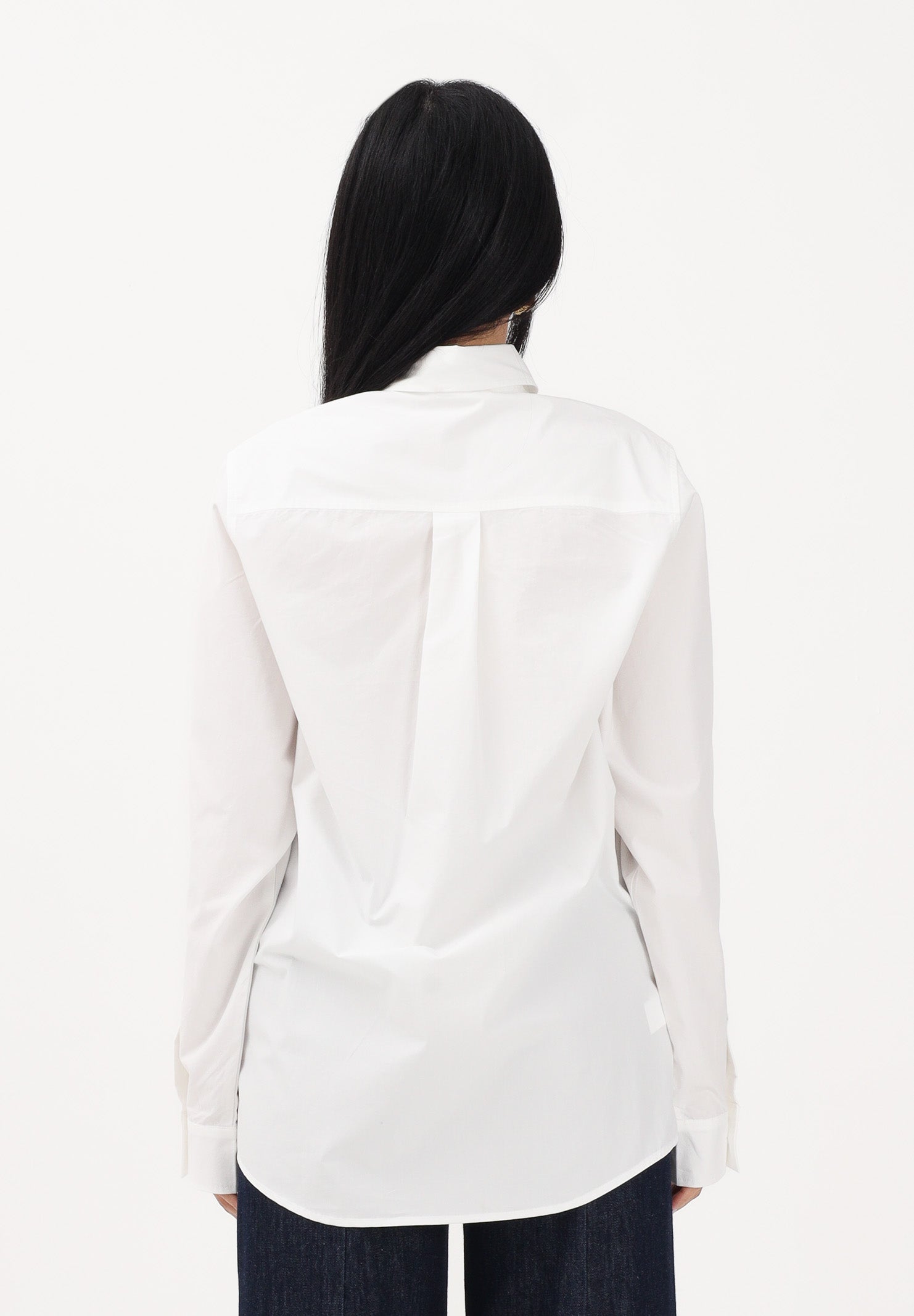 MARNI Camicia a manica lunga bianca per donna, ragazzi e bambini con logo M01628M00UW 0M114 MARNI