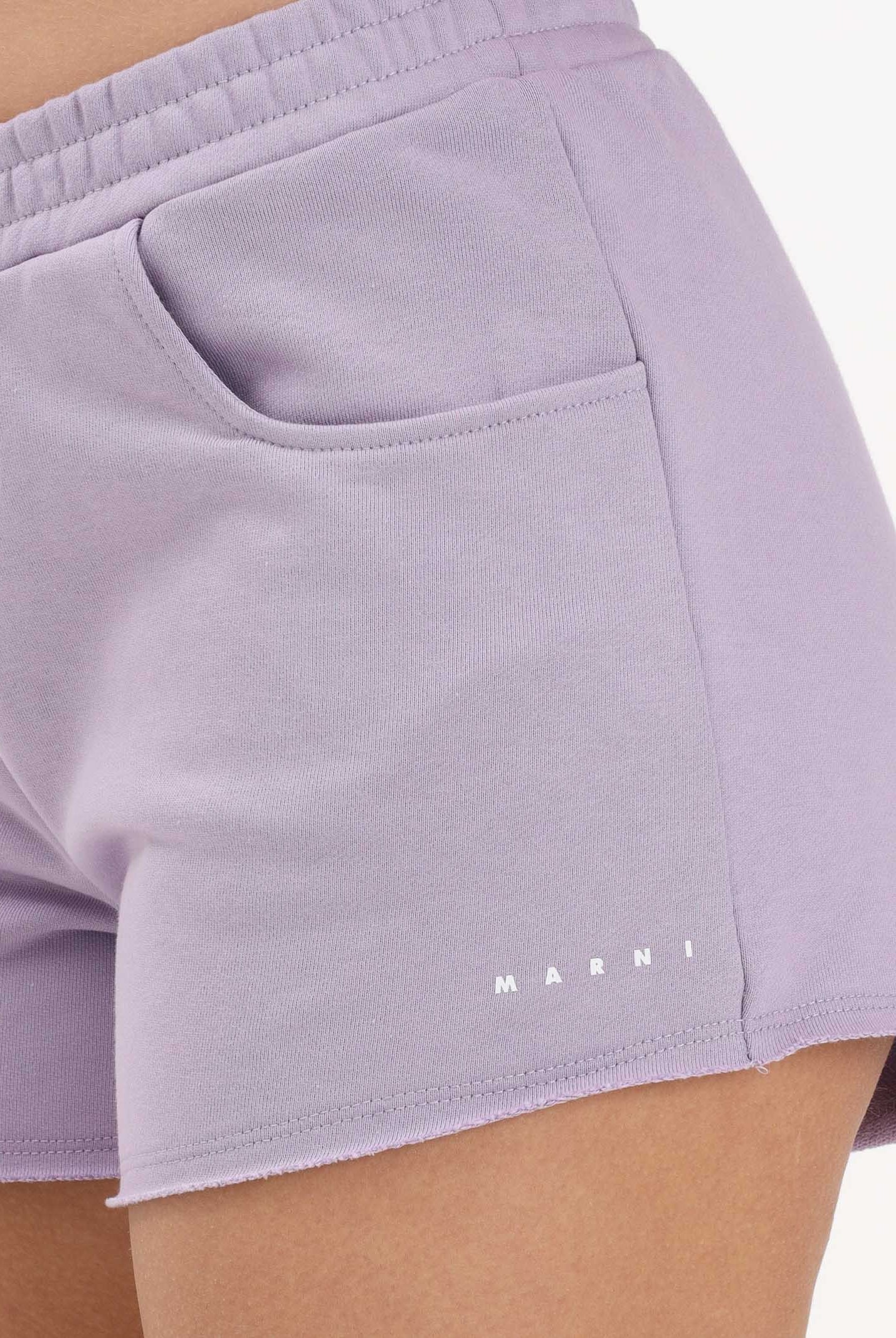 MARNI Shorts sportivo lilla per donna, ragazze e bambine con logo M01690M00V0 0M612 MARNI