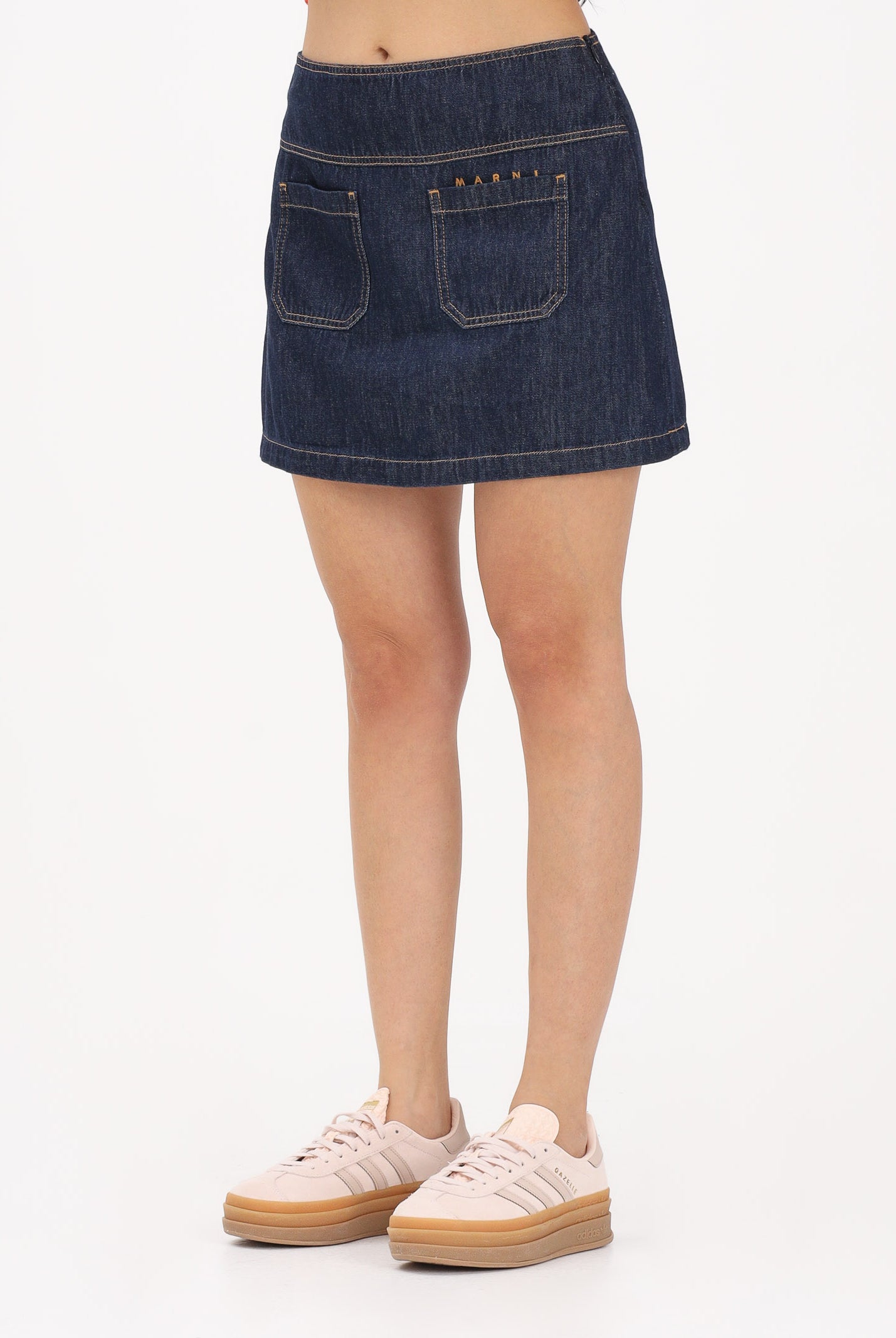 MARNI Gonna corta in denim blu per donna, ragazze e bambine M01754M00WG 0M01 MARNI