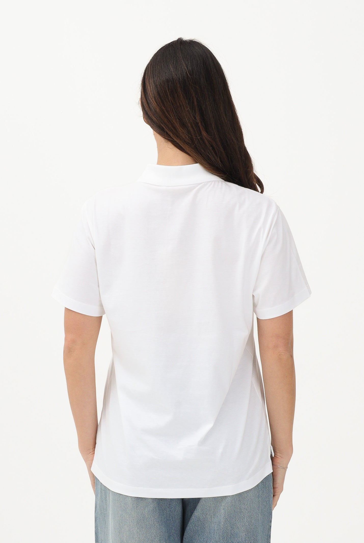 MARNI Polo a manica corta bianca per donna, ragazzi e bambini con logo Marni M01770M00RF 0M100 MARNI