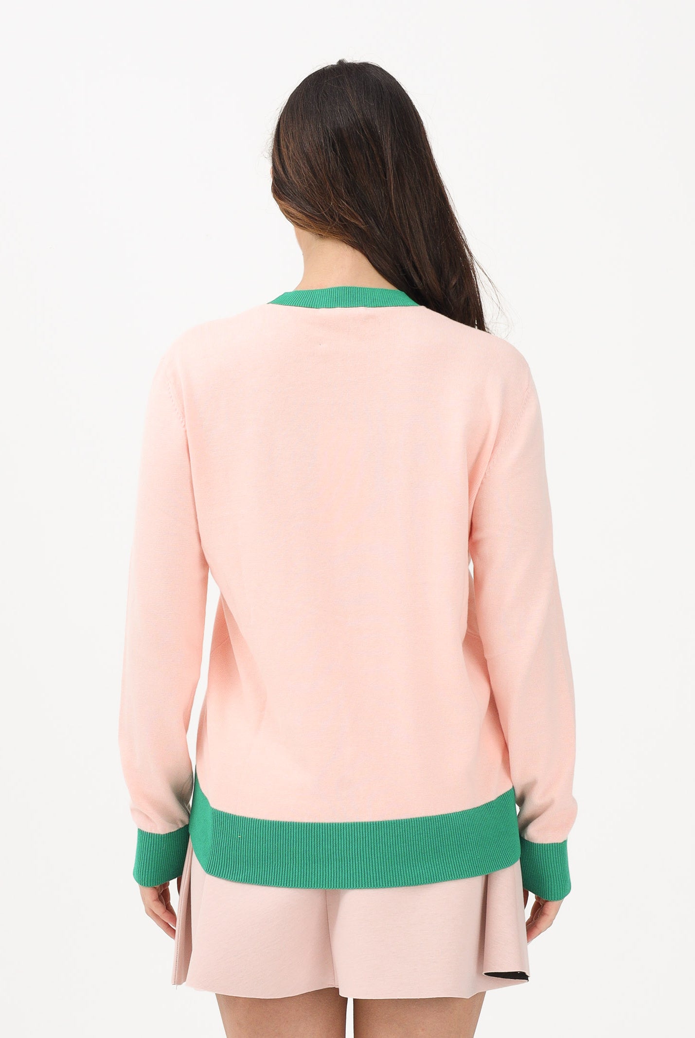 MARNI Maglioncino girocollo rosa per donna, ragazze e bambine con logo M01815M00X2 0M351 MARNI