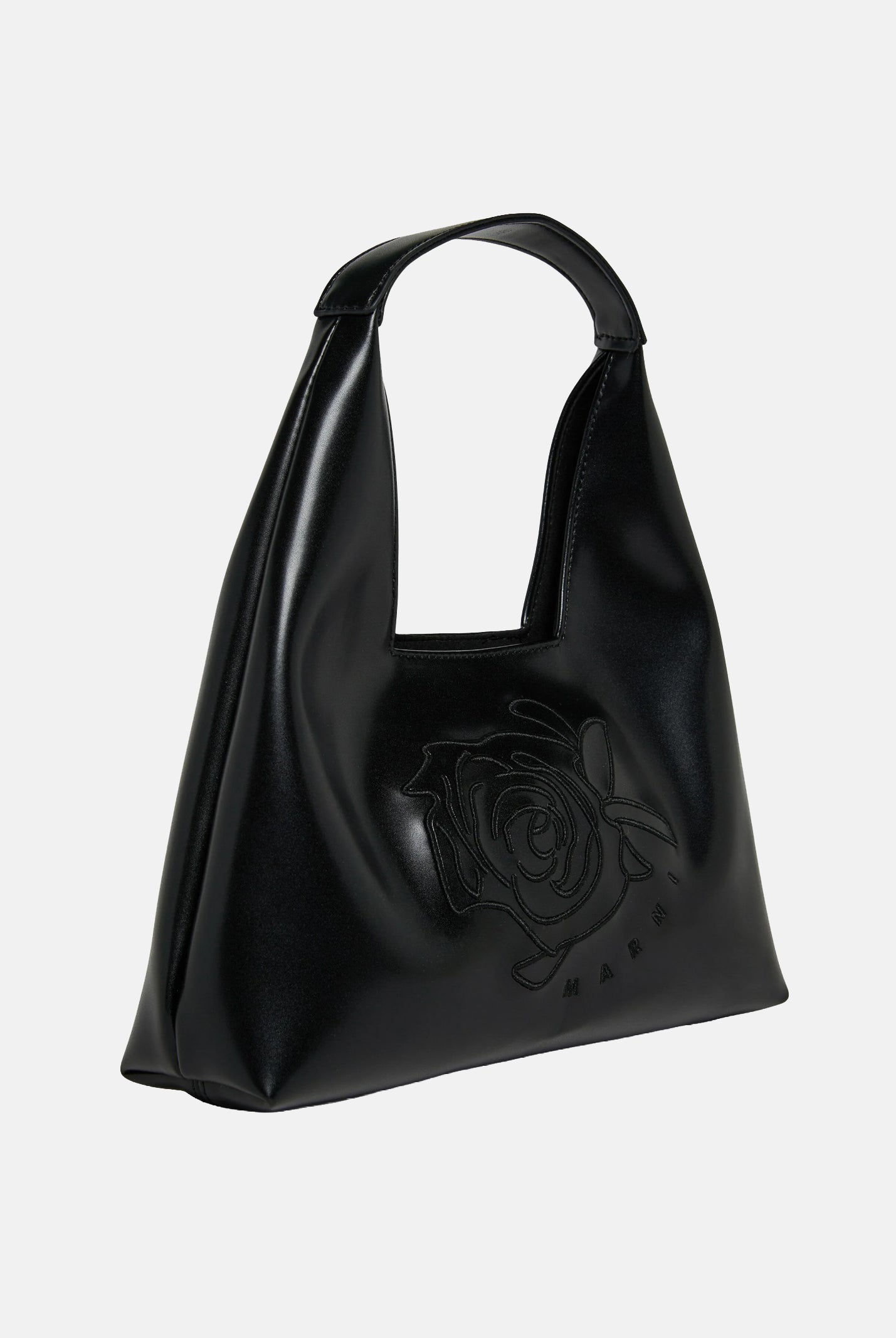 MARNI Borsa a mano Diamond nera da donna con motivo floreale ricamato M01837M00TK 0M900 MARNI