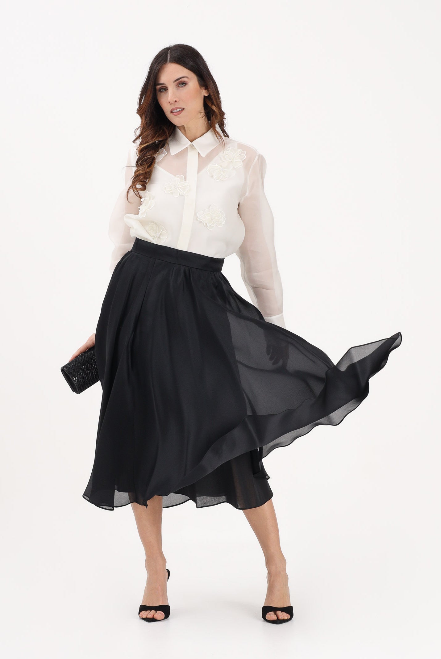MAX MARA Gonna midi MSECALLE nera da donna 2616101023600 004 MAX MARA