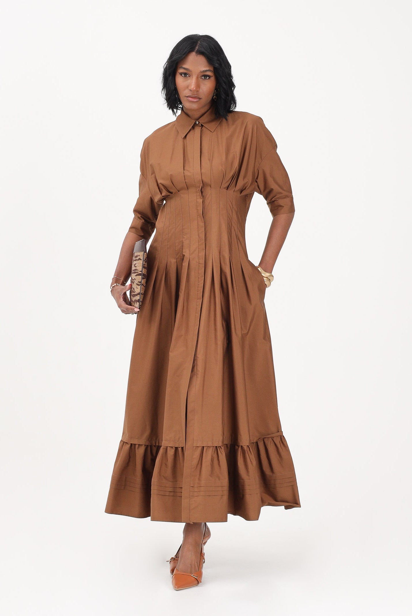 MAX MARA Abito midi CERA cammello da donna 2616221032600 070 MAX MARA