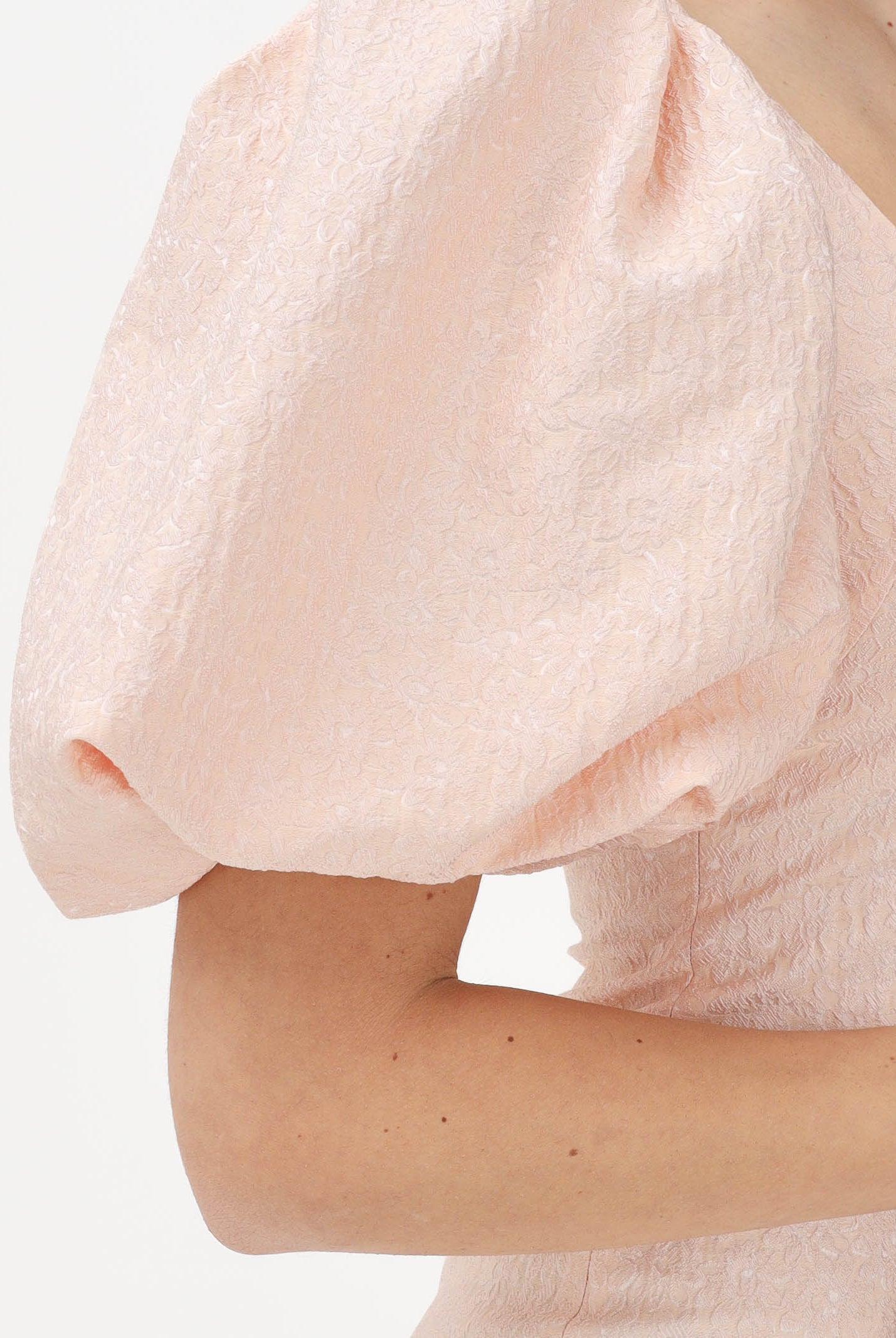 MAX MARA Abito midi rosa da donna in cloqué jacquard 2616221034600 001 MAX MARA