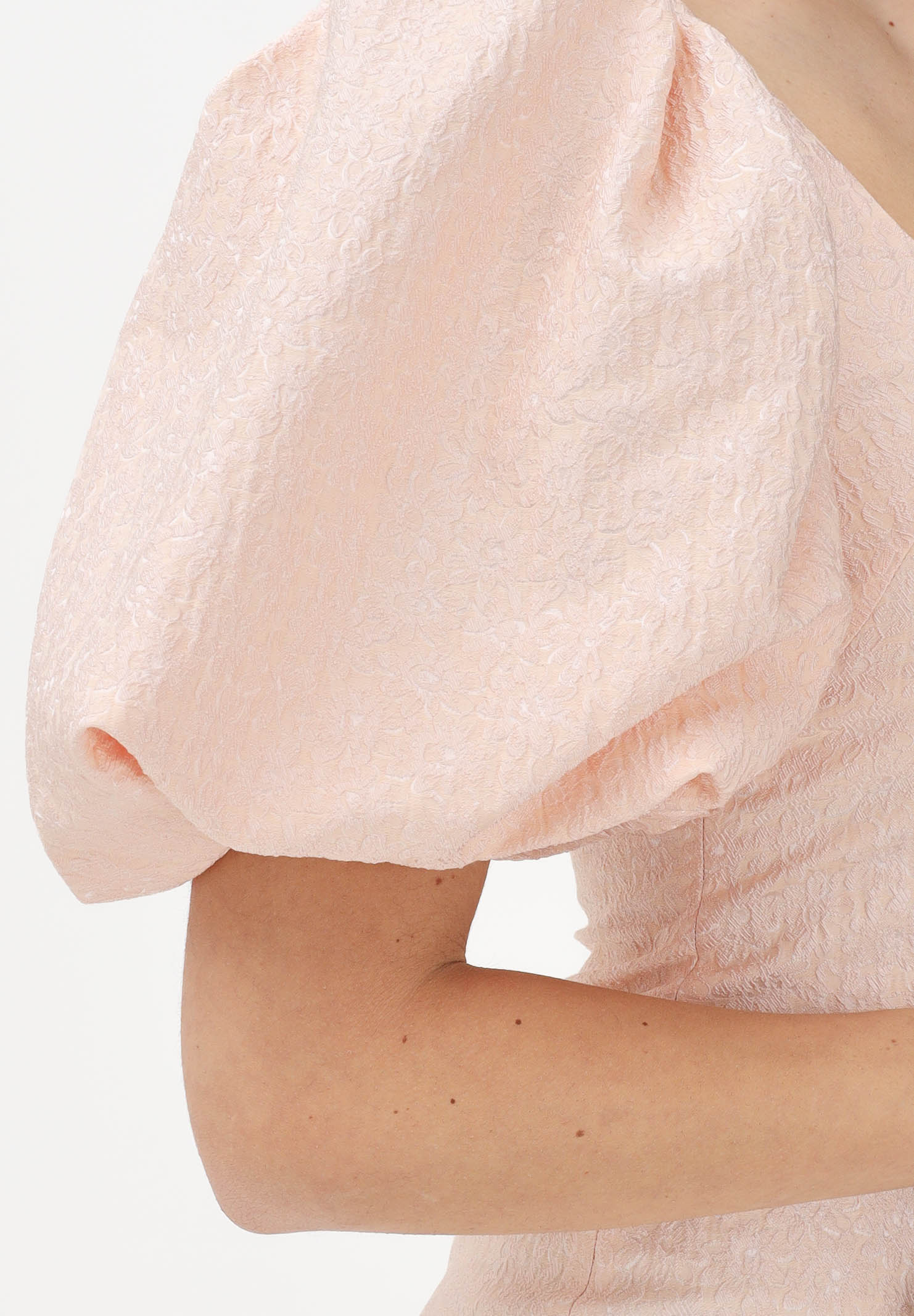 MAX MARA Abito midi rosa da donna in cloqué jacquard 2616221034600 001 MAX MARA