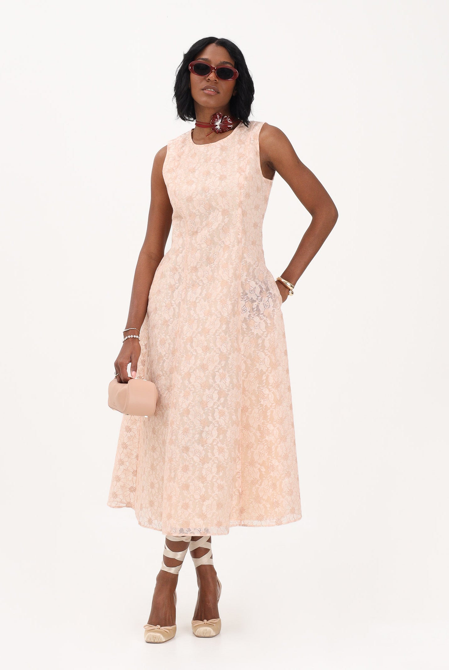 MAX MARA Abito midi Gambero rosa da donna 2616221044600 001 MAX MARA