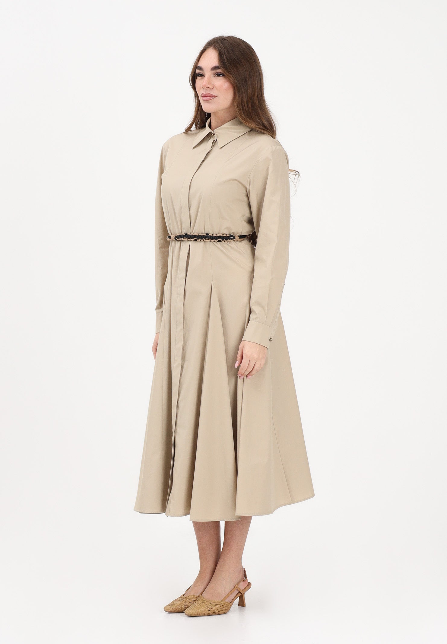 MAX MARA Abito midi MSTAFFETTO beige da donna 2616221062600 068 MAX MARA