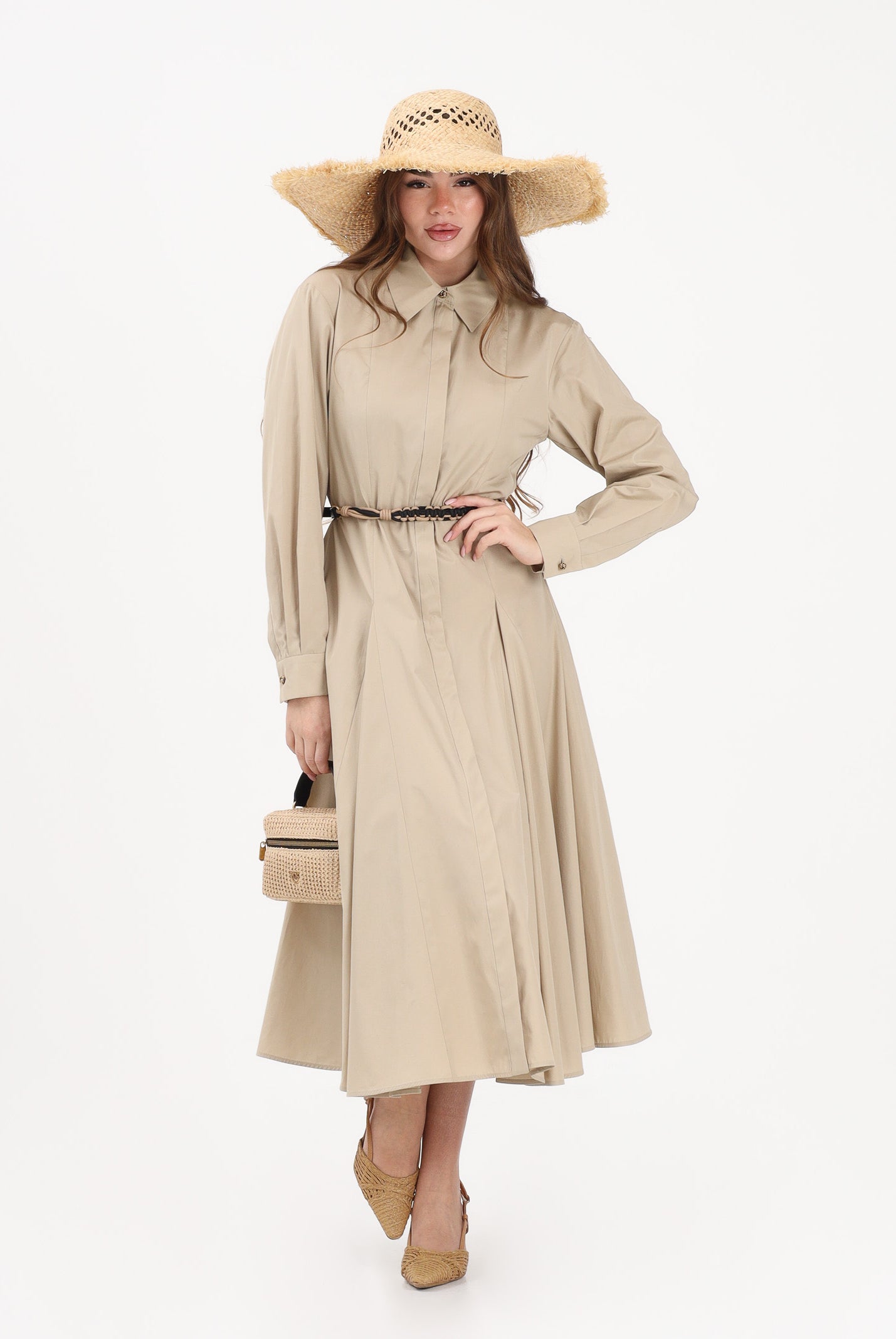 MAX MARA Abito midi MSTAFFETTO beige da donna 2616221062600 068 MAX MARA