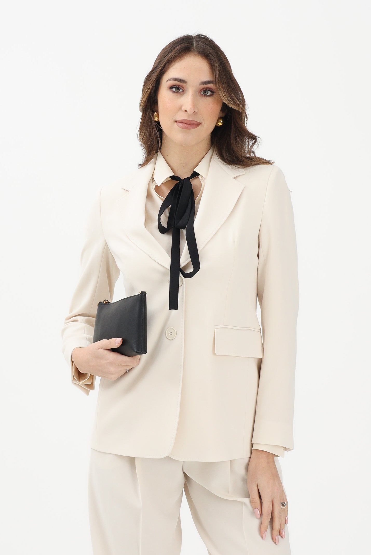 MAX MARA Giacca monopetto Linz panna da donna 2616041055600 060 MAX MARA