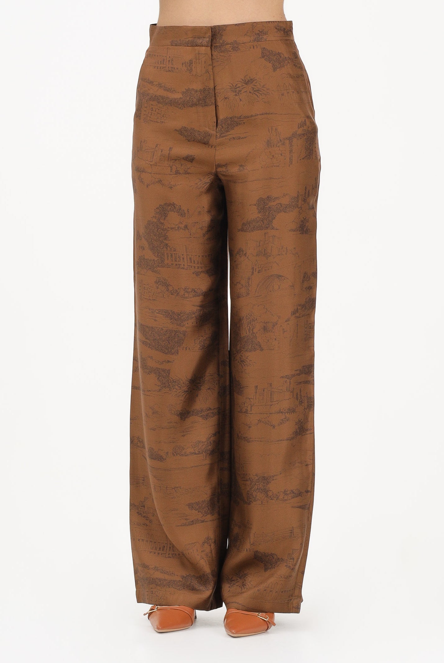 MAX MARA Pantalone ampio MSTVASAIO marrone da donna 2616131101600 004 MAX MARA