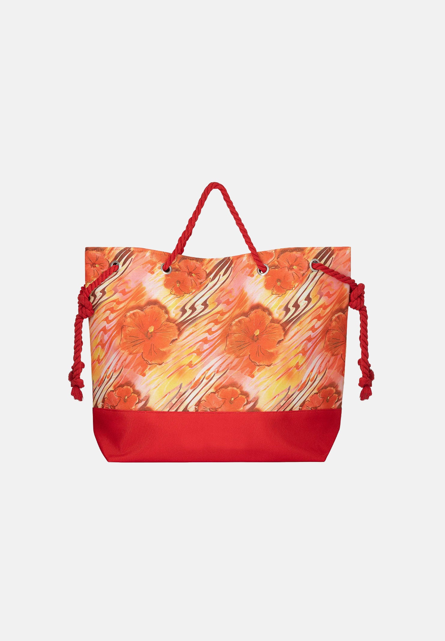 ME FUI Borsa mare arancione da donna con fantasia floreale MA26-SW0001X14 . ME FUI