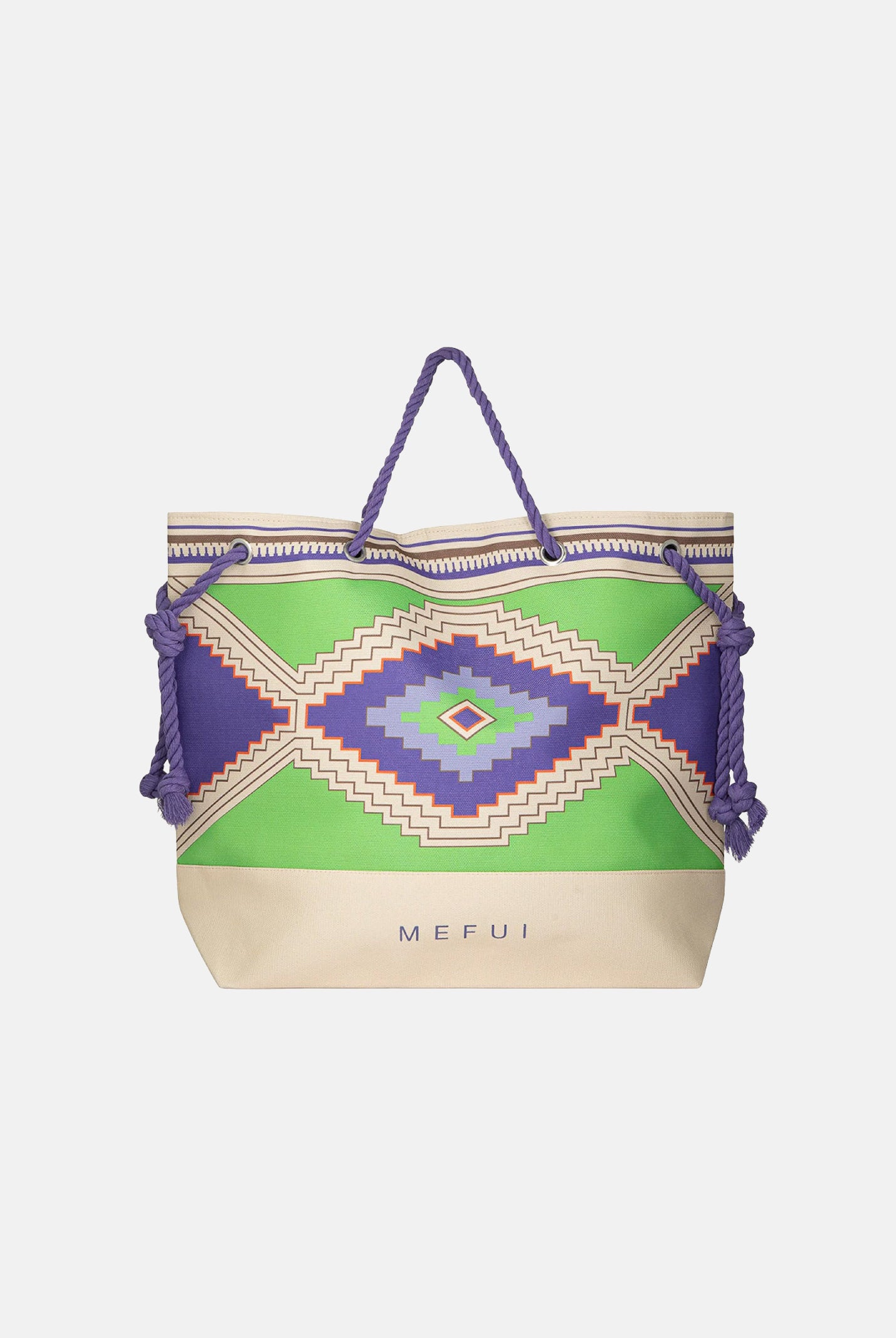 ME FUI Borsa mare multicolore da donna con stampa etnica MA26-SW0001X40 . ME FUI