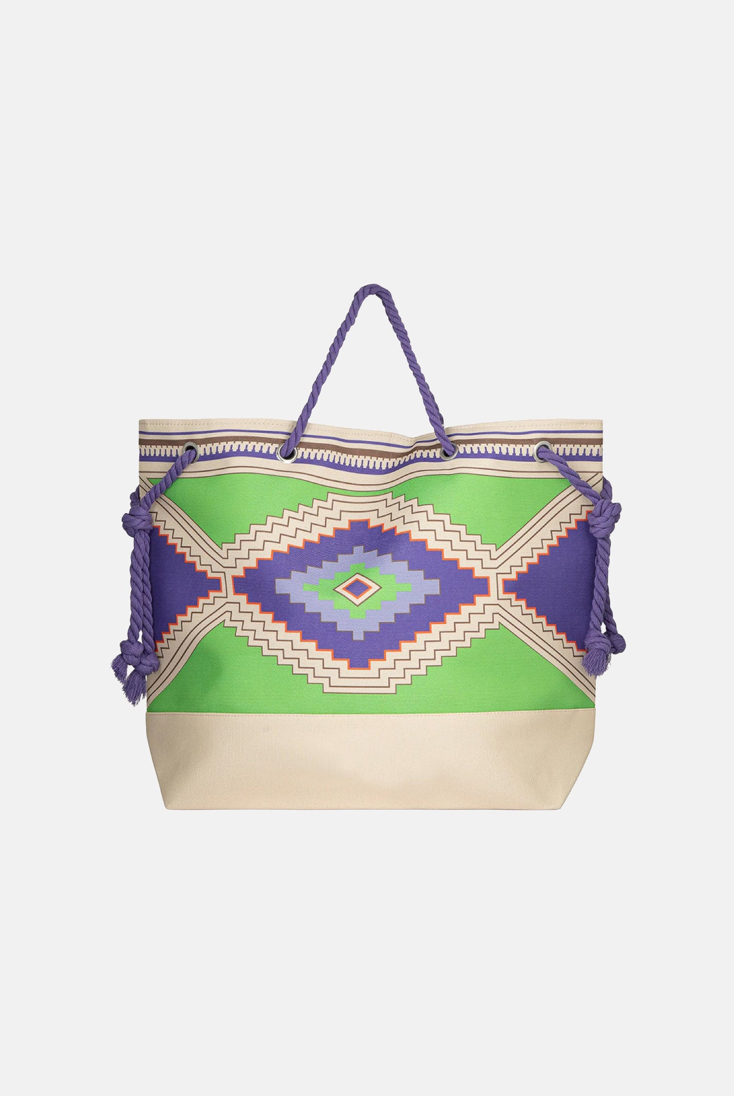 ME FUI Borsa mare multicolore da donna con stampa etnica MA26-SW0001X40 . ME FUI