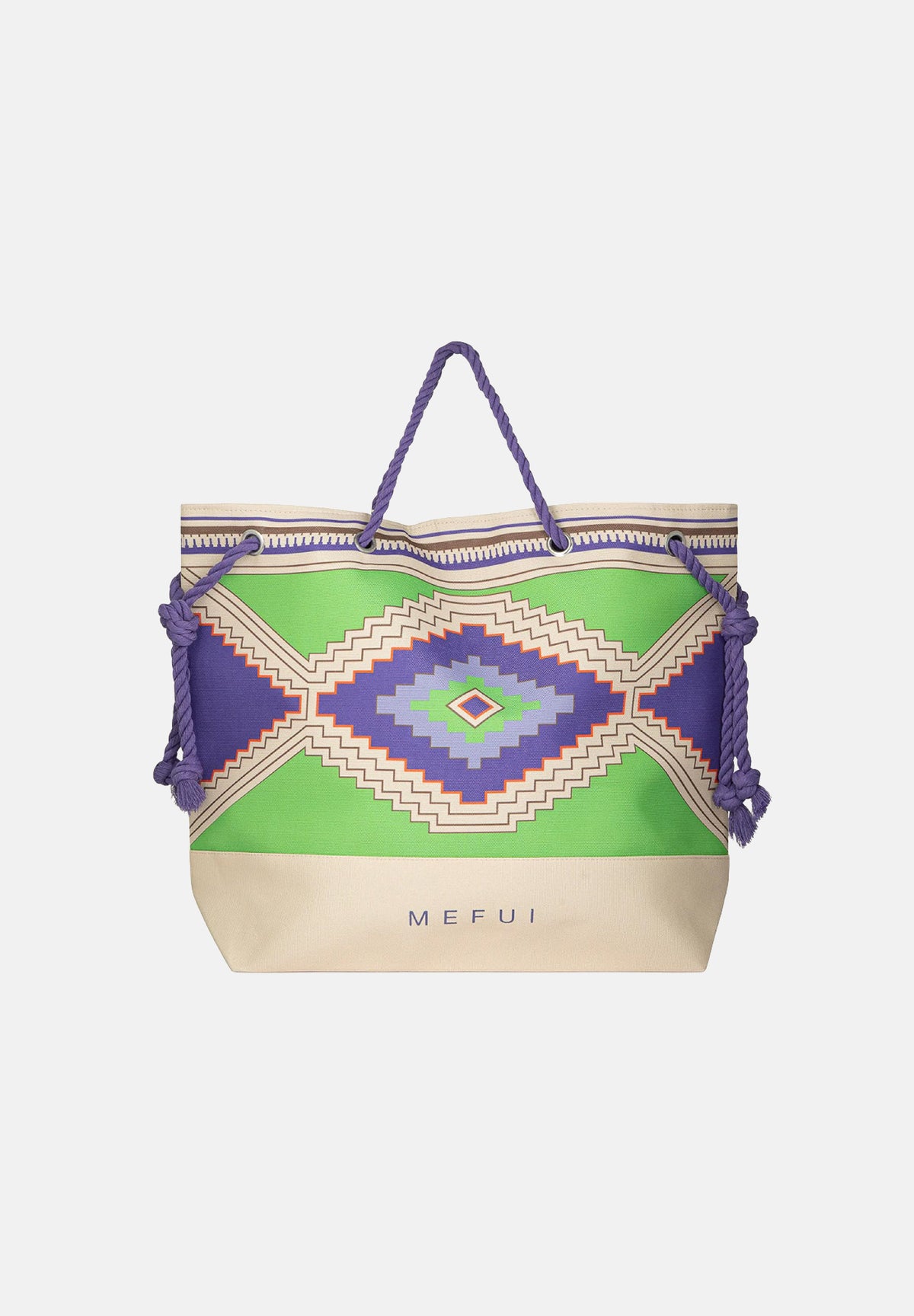ME FUI Borsa mare multicolore da donna con stampa etnica MA26-SW0001X40 . ME FUI