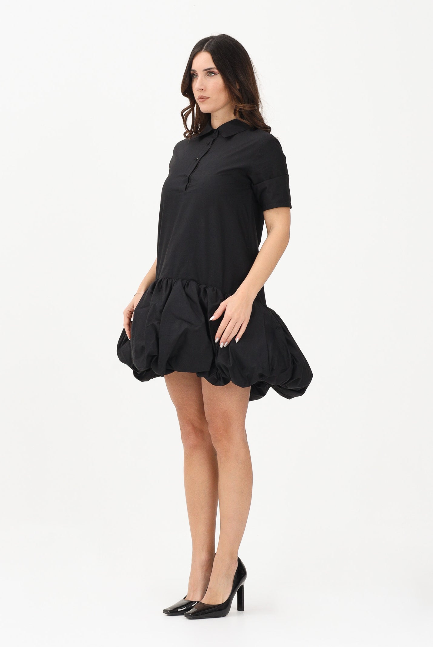 N21 Abito corto nero per donna, ragazze e bambine con fondo balloon N2109HN0417 0N900 N21