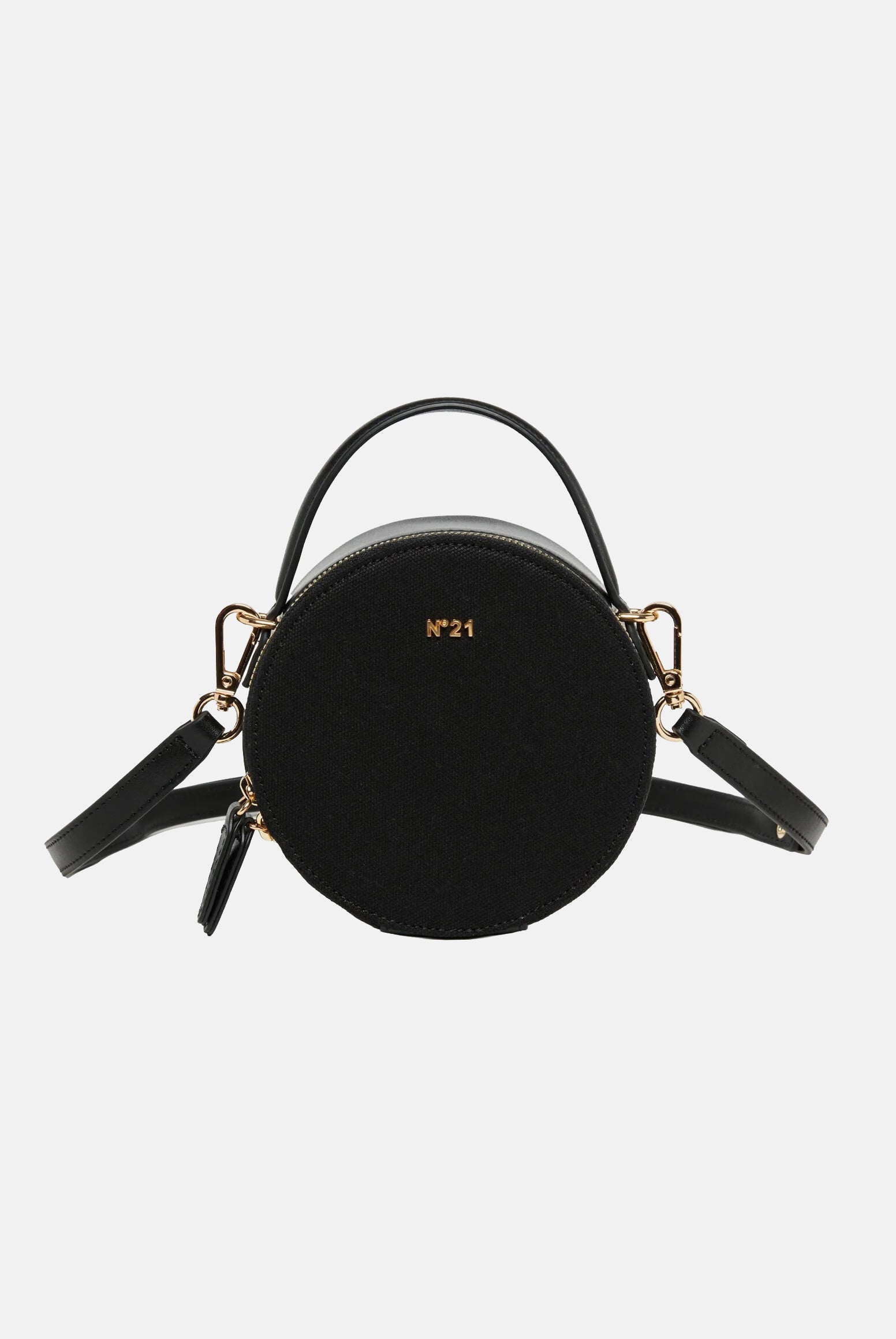 N21 Borsa nera da donna con logo e forma rotonda N210D5N0508 0N900 N21