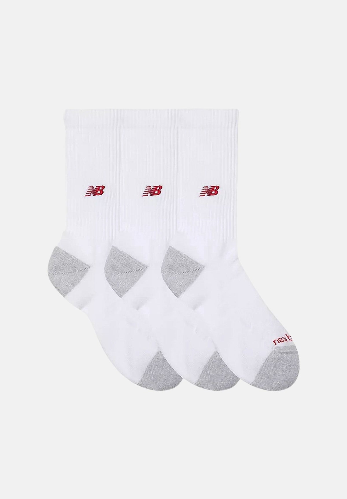 NEW BALANCE Calzini (3paia) Active Premium bianchi per uomo e donna AC98743WT . NEW BALANCE