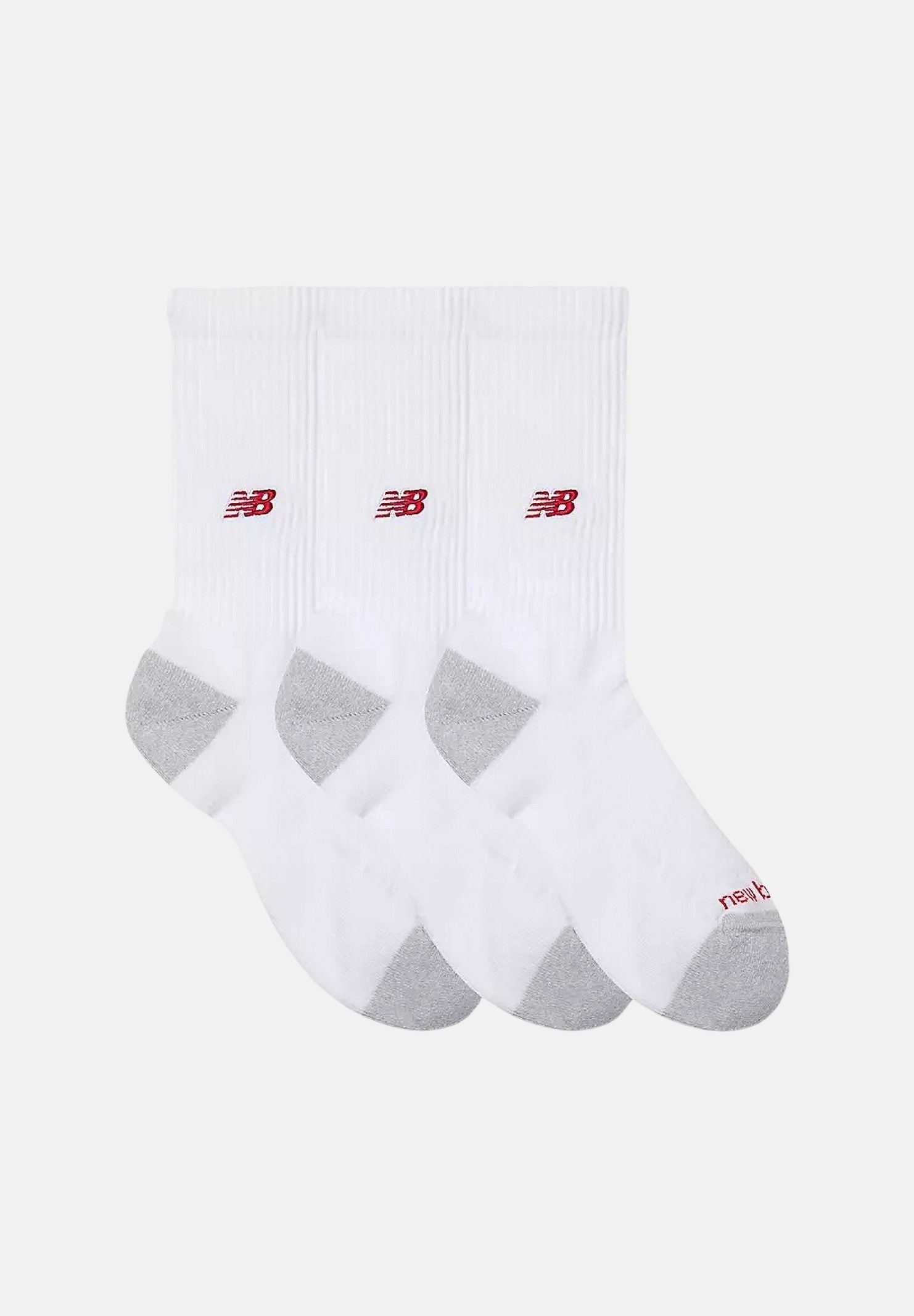 NEW BALANCE Calzini (3paia) Active Premium bianchi per uomo e donna AC98743WT . NEW BALANCE