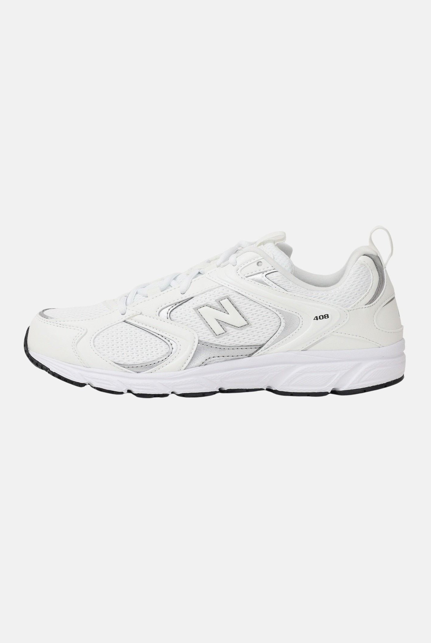 NEW BALANCE Sneakers 408 bianche e argento da uomo ML408W . NEW BALANCE