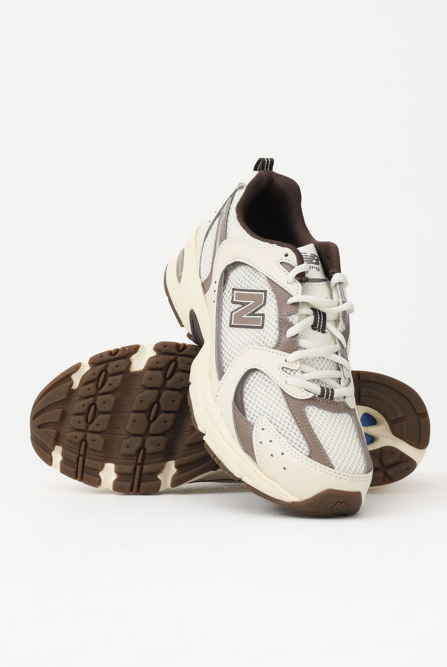NEW BALANCE Sneakers 530 panna e marrone da uomo MR530ASM . NEW BALANCE
