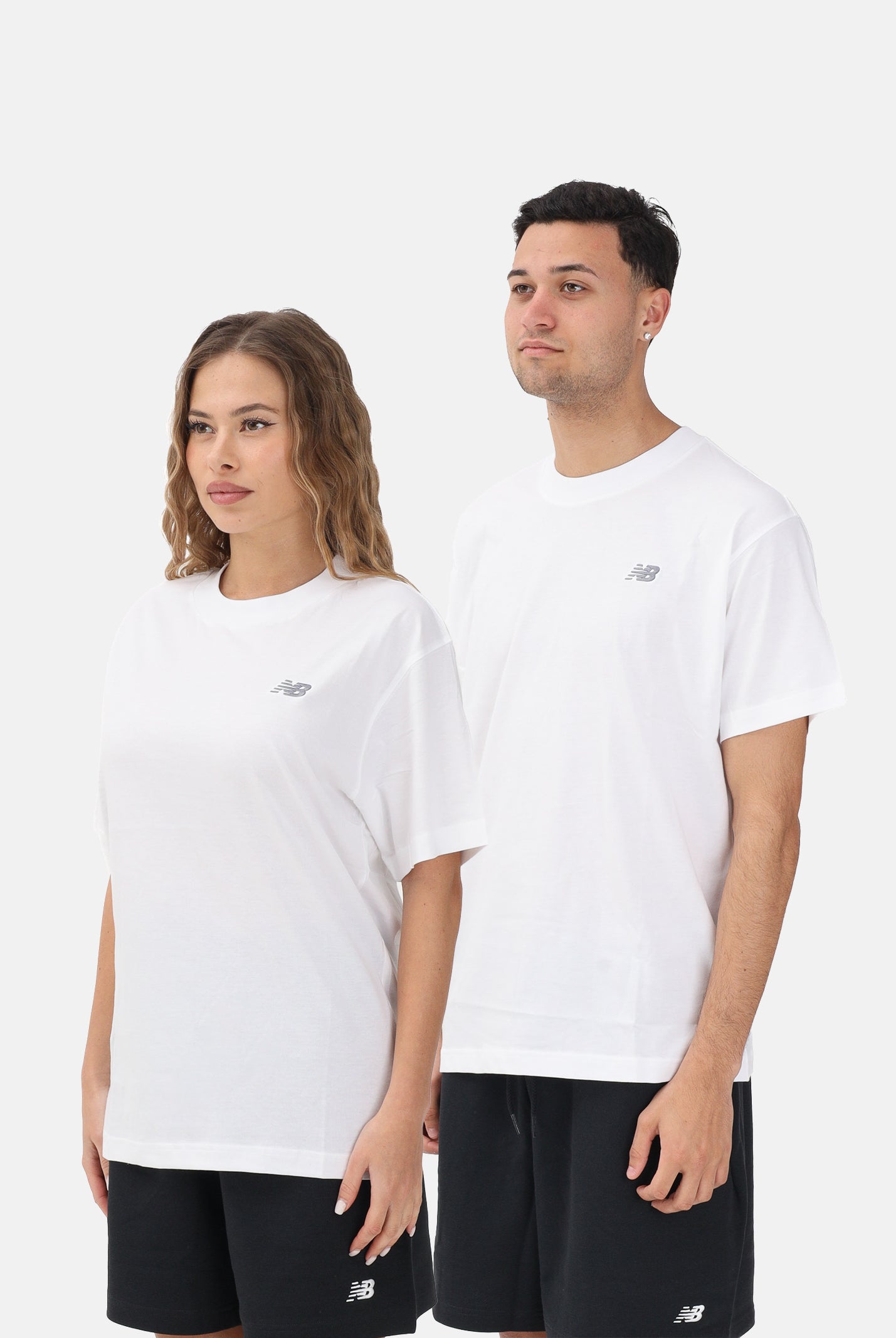 NEW BALANCE T-shirt a manica corta Sport Essentials bianca per uomo e donna MT41509WT . NEW BALANCE